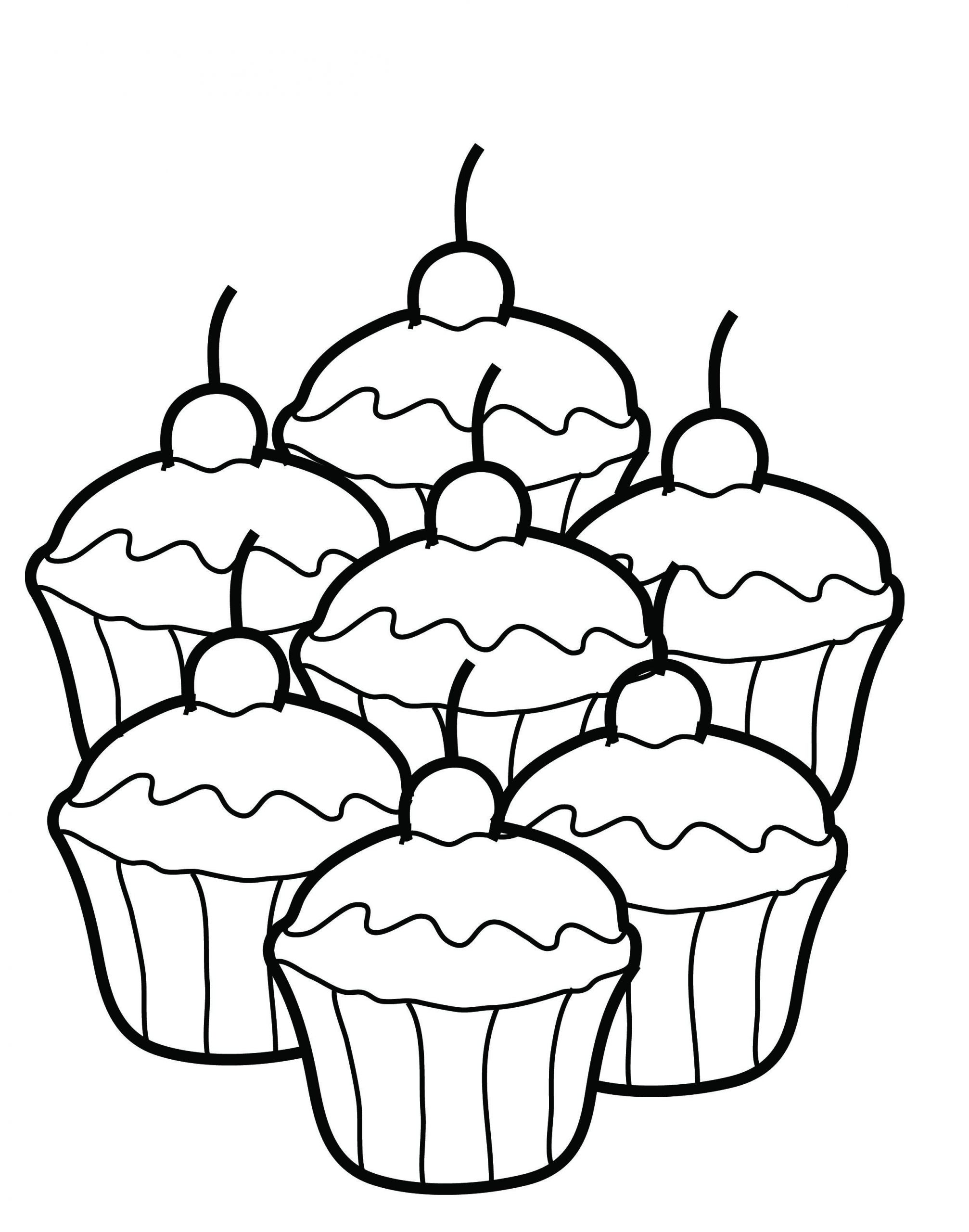 Cupcake Coloring Page Luxury Free Printable Cupcake Coloring Pages for Kids