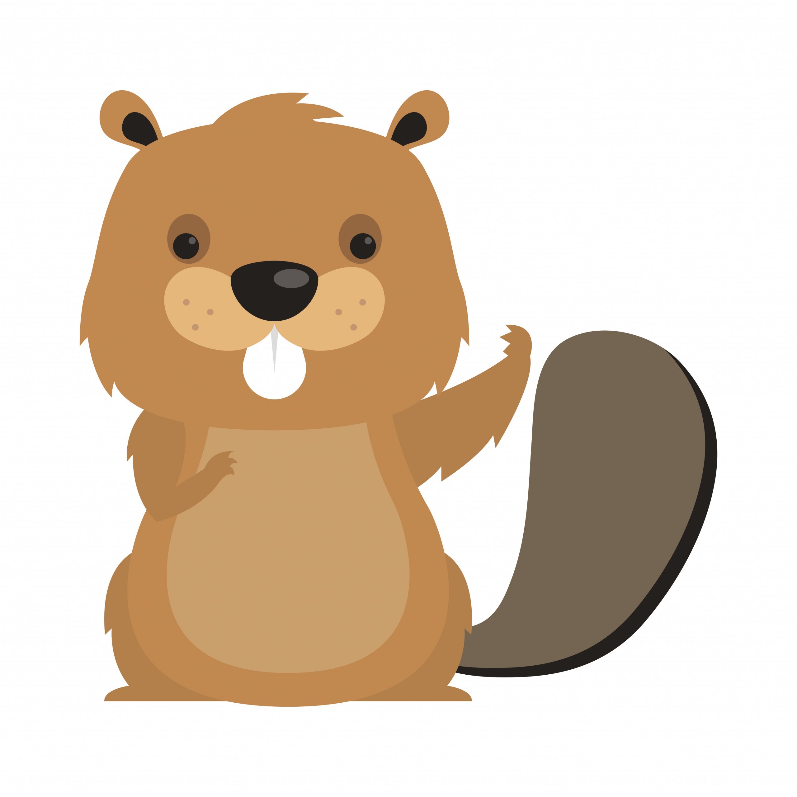 Cute Cartoon Beaver Beautiful Cute Beaver Cartoon Vector Design Vector Art at Vecteezy