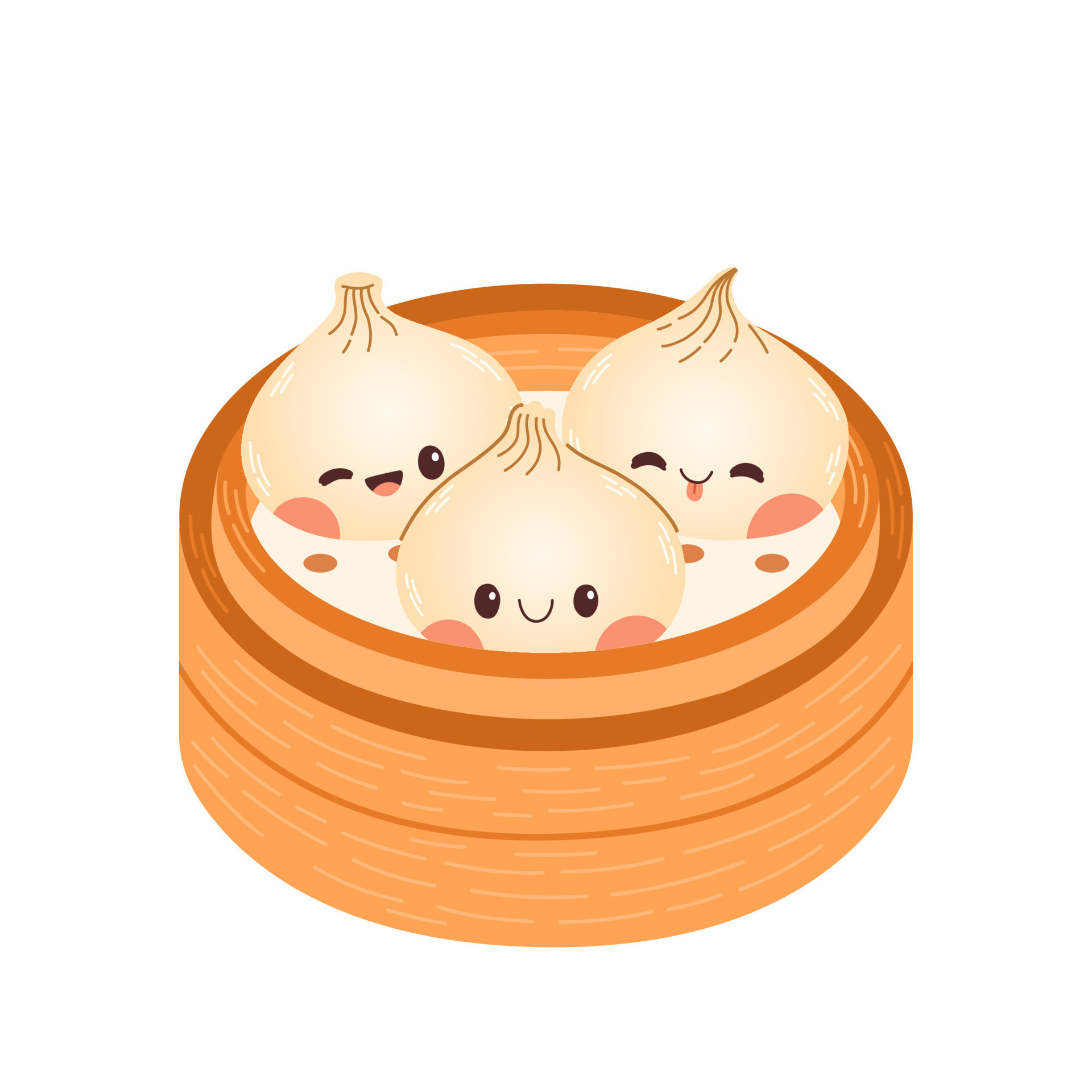 Cute Dumpling Drawings Beautiful Cute Cartoon Dumplings Vector Drawing Traditional Japanese Dumplings