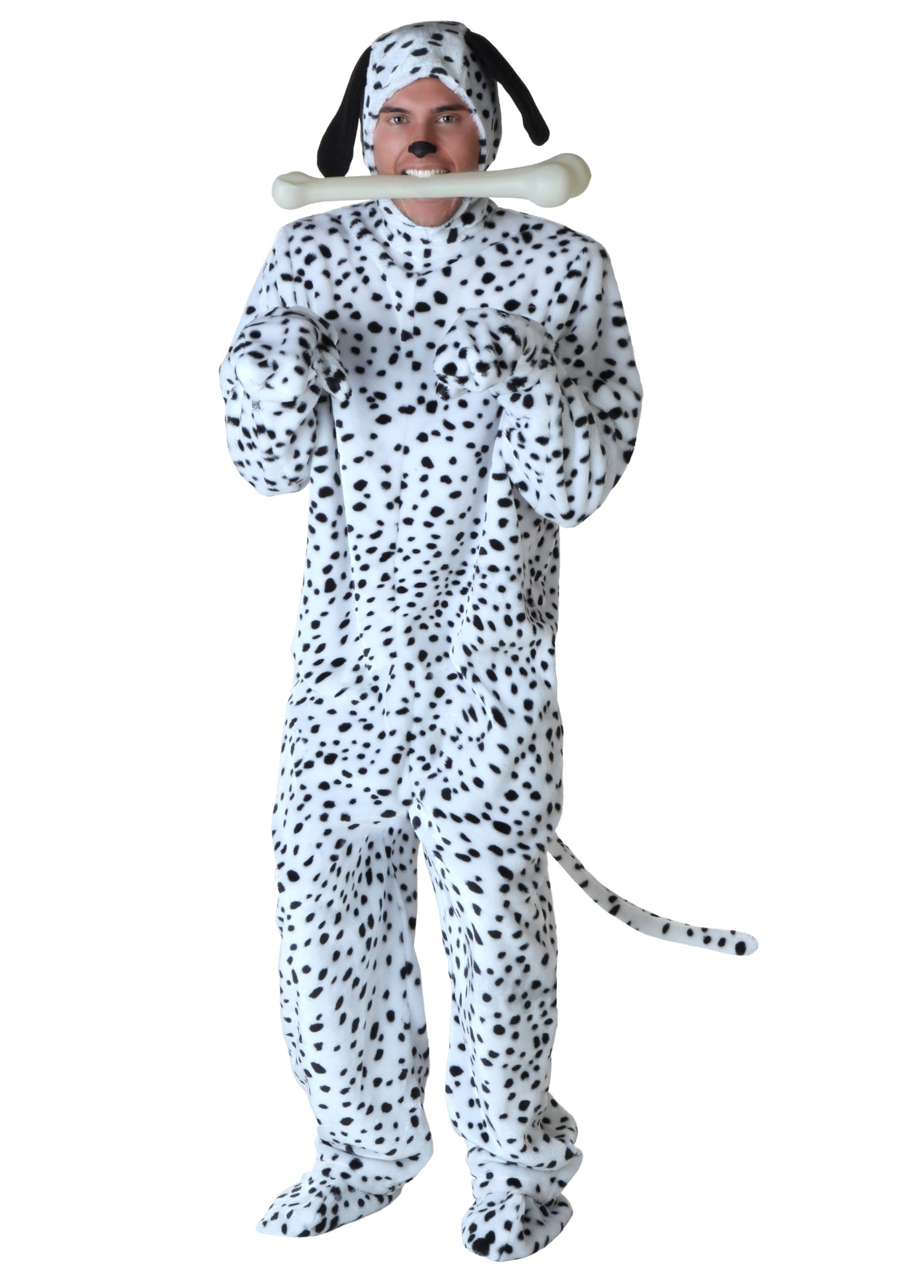 Dalmatian Mens Costume Elegant Dalmatian Plus Size Costume for Men