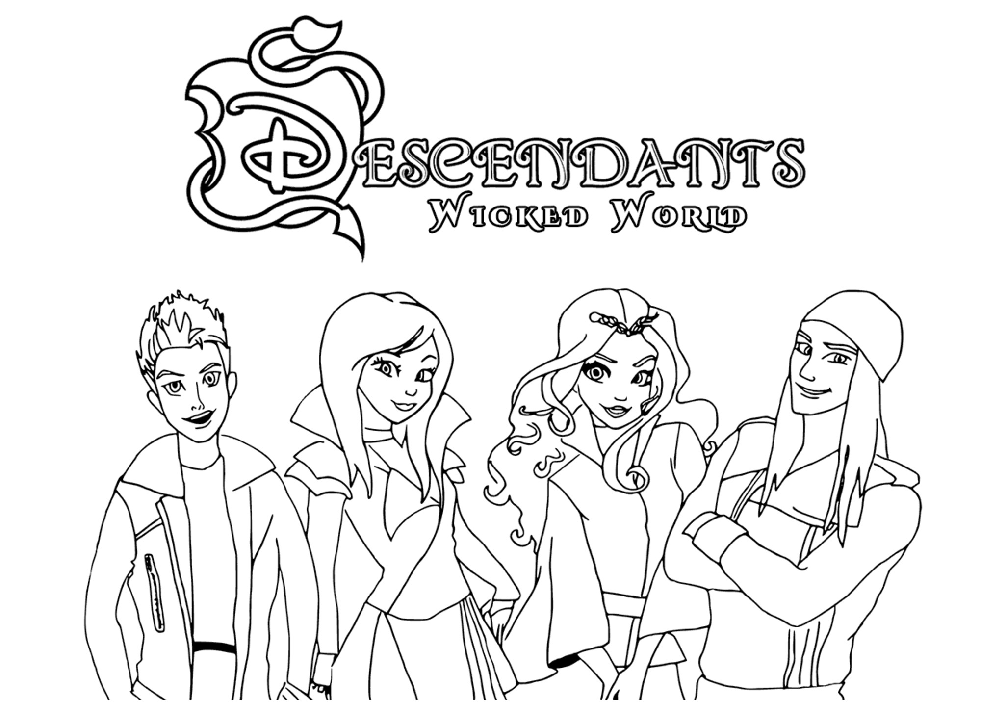 Descendants Coloring Pages Inspirational the Descendants to the Descendants Coloring Pages for Kids