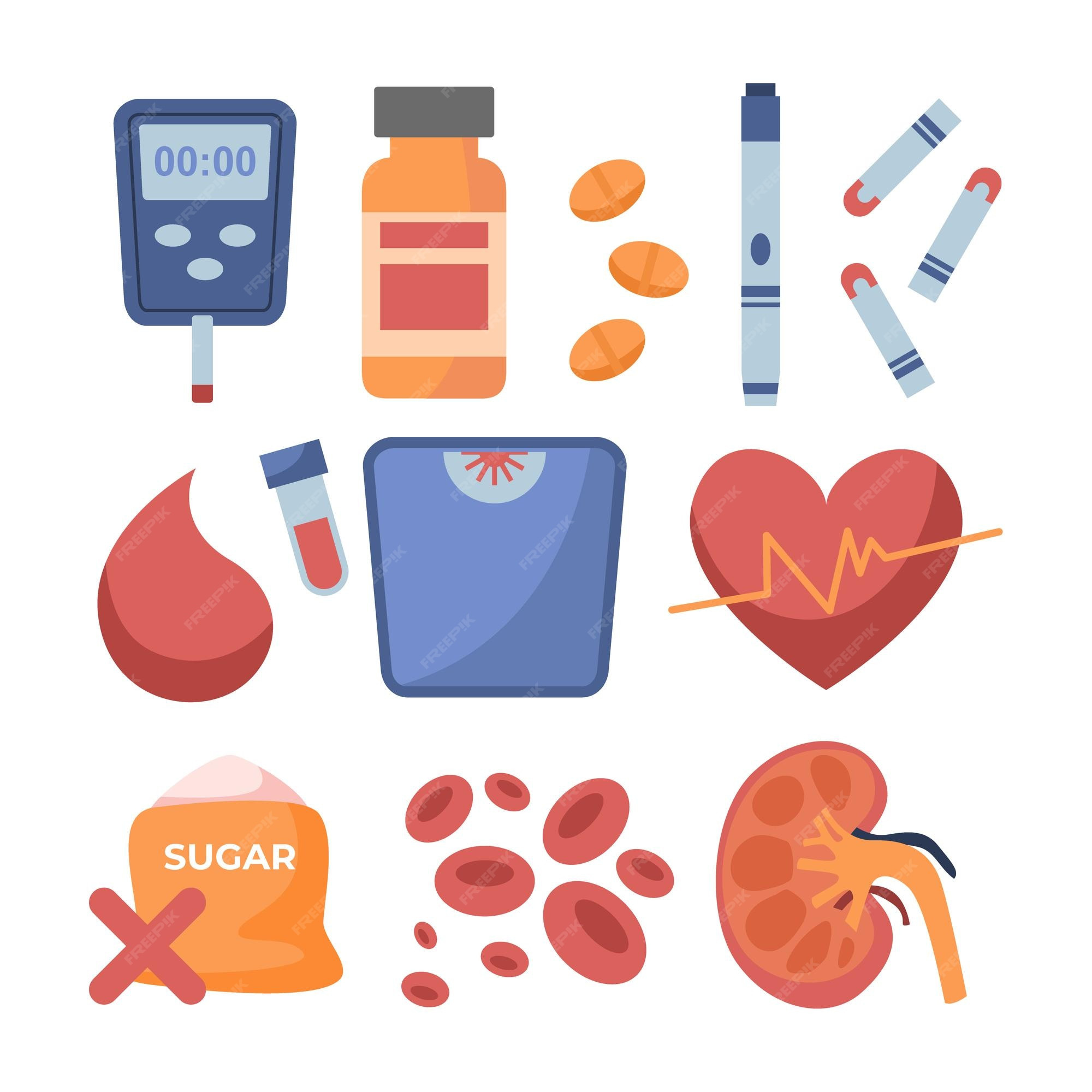 Diabetes Clip Art Inspirational Premium Vector