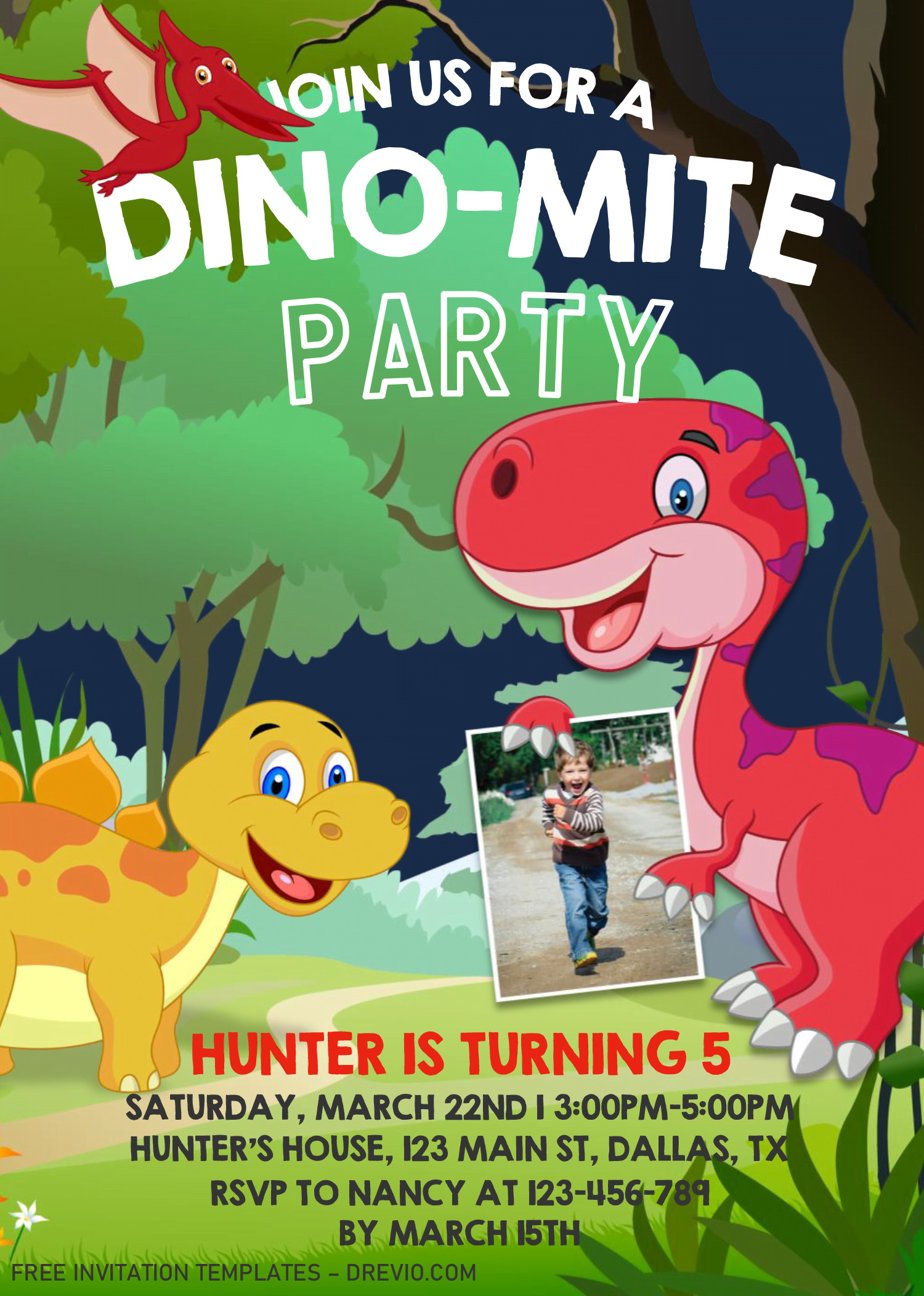 Dinosaur Birthday Invitations Fresh Dinosaur Invitation Templates – Editable Docx