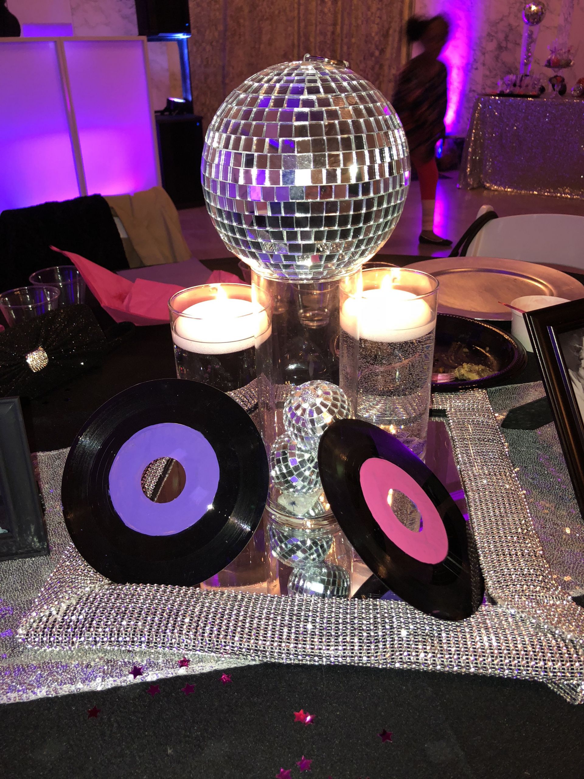 Disco theme Centerpieces Best Of Disco themed Centerpiece