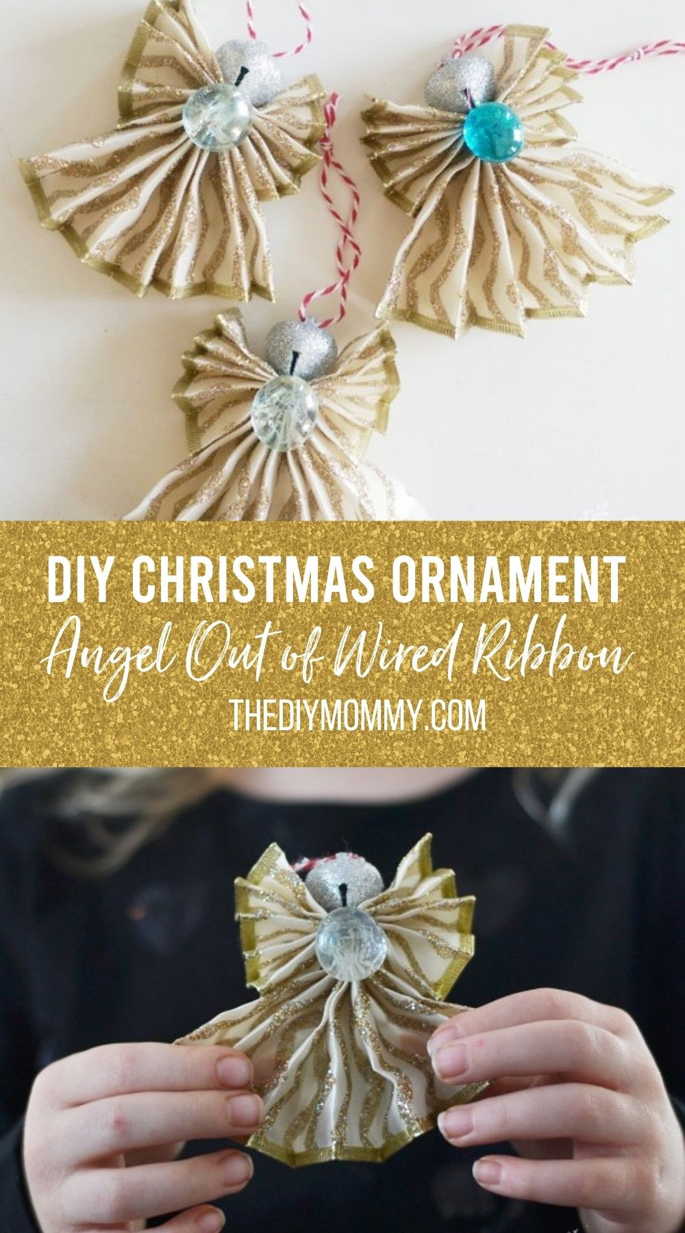 Diy Angel ornaments Lovely How to Make A Christmas Angel ornament Out Of Wired Ribbon A Kid S