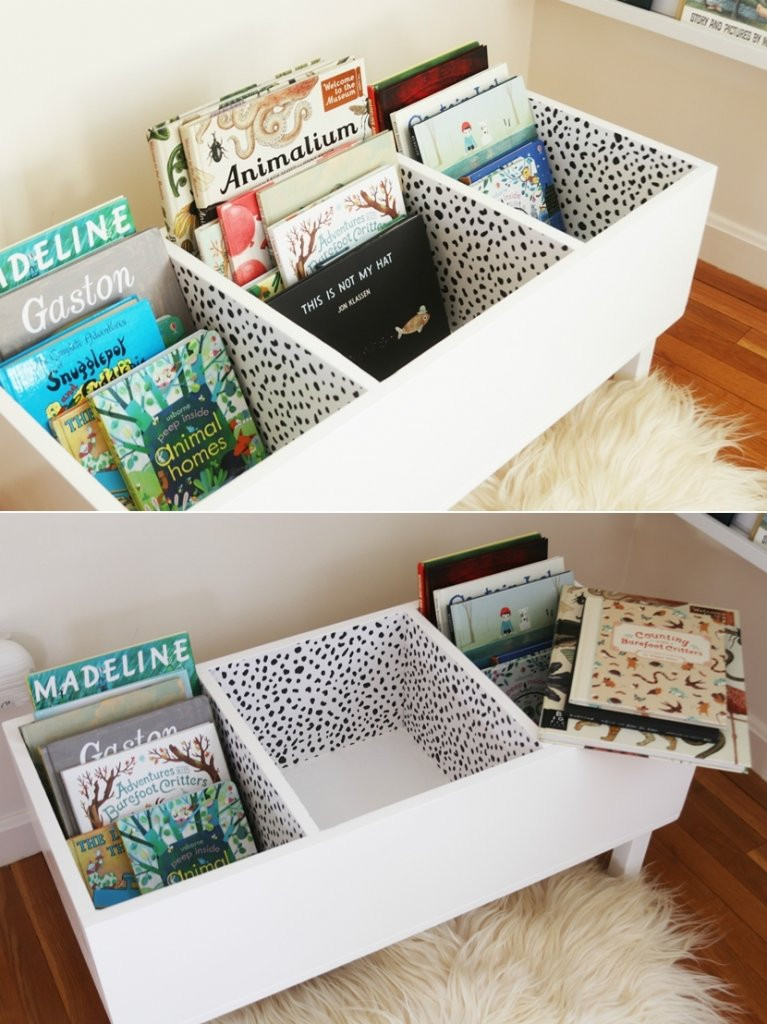 Diy Book Storage Inspirational 10 Easy Diy Kids Book Storage Ideas