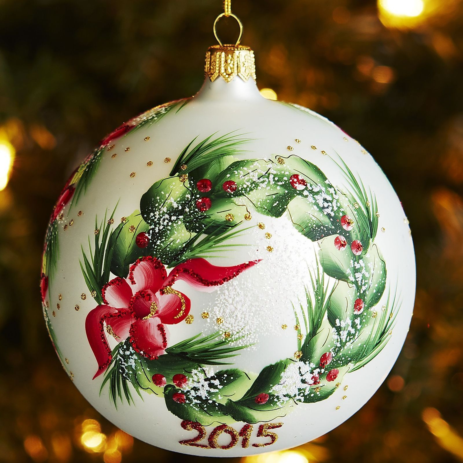 Diy Hand Painted Christmas ornaments Fresh European Glass Merry Christmas Scene ornament