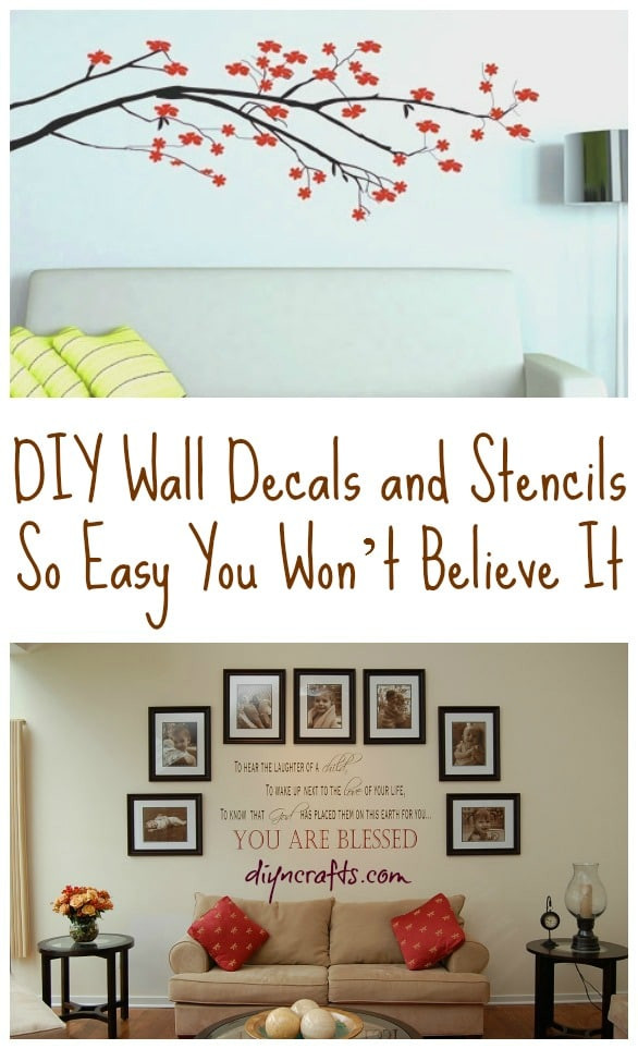 Diy Wall Decals Beautiful Diy Wall Decals and Stencils so Easy You Won’t Believe It Diy &amp; Crafts