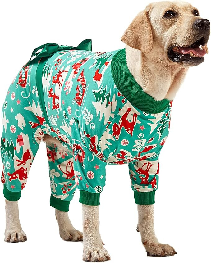 Dog Christmas Pajamas for Large Dogs Unique Amazon Dog Christmas Pajamas for Dogs Shirts for Big Dogs