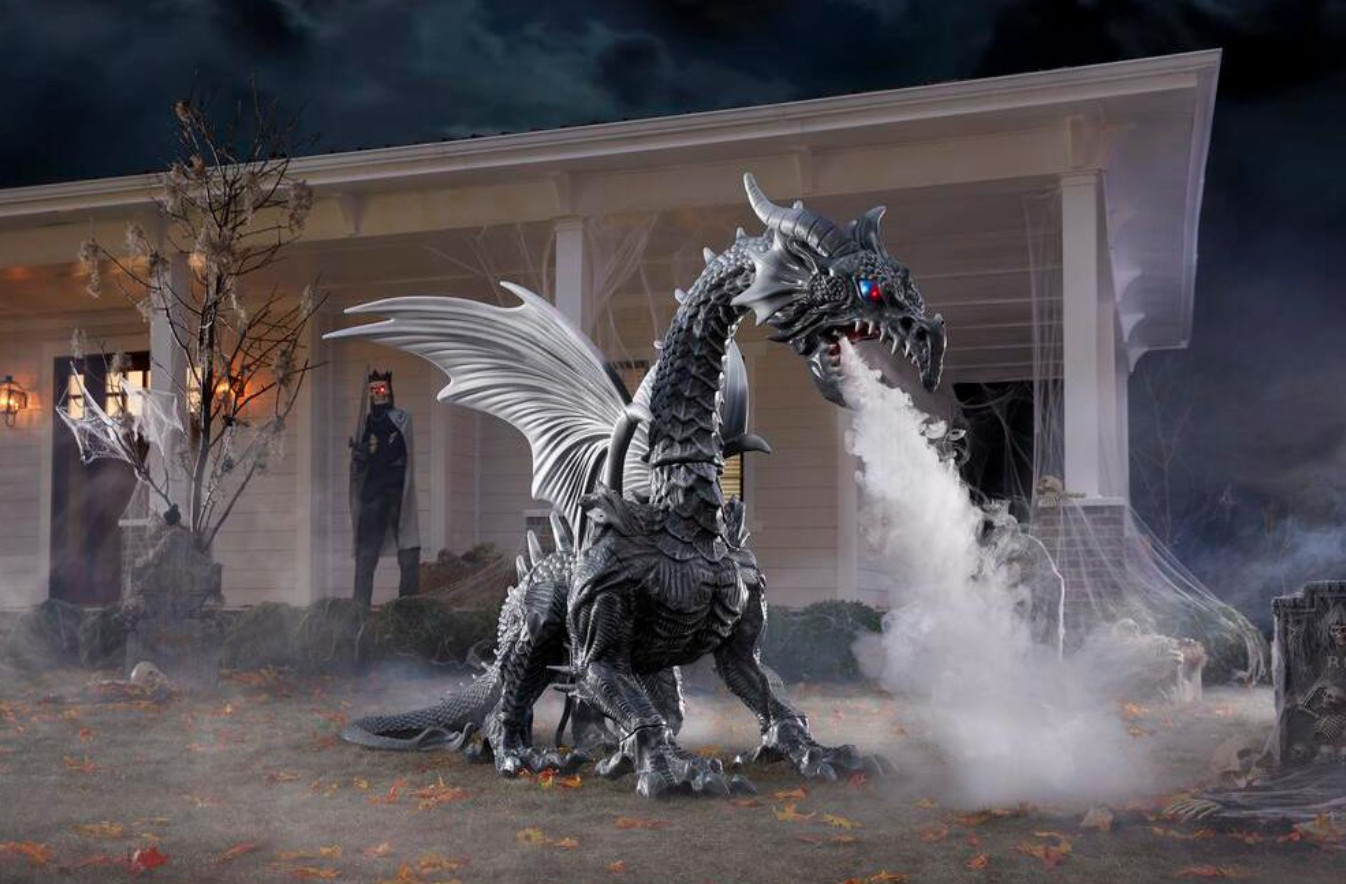 Dragon Halloween Decoration New Giant ‘fire Breathing’ Dragon is One Of the Coolest Halloween