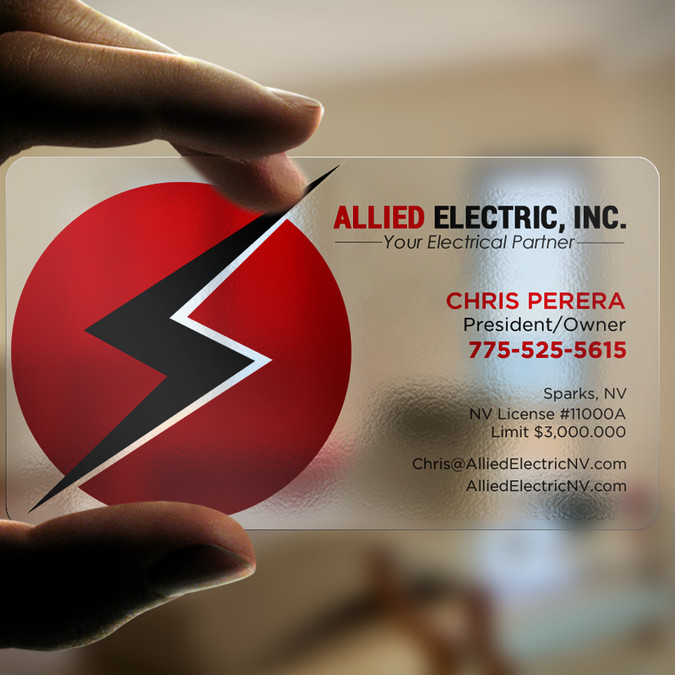 Electrician Business Card Example Beautiful Electrician Business Cards