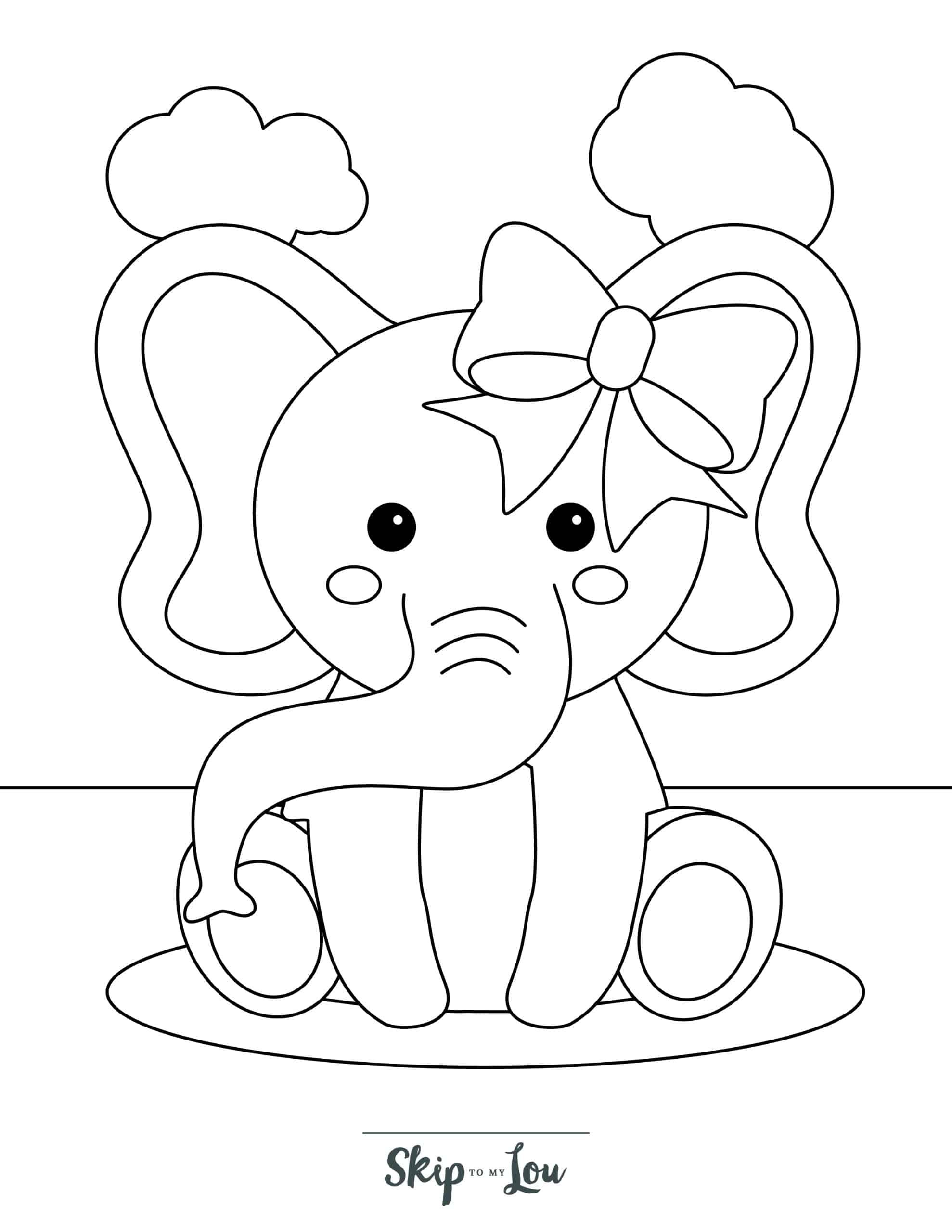 Elephant Coloring Pages Printable Best Of Free Elephant Coloring Pages with Full Book