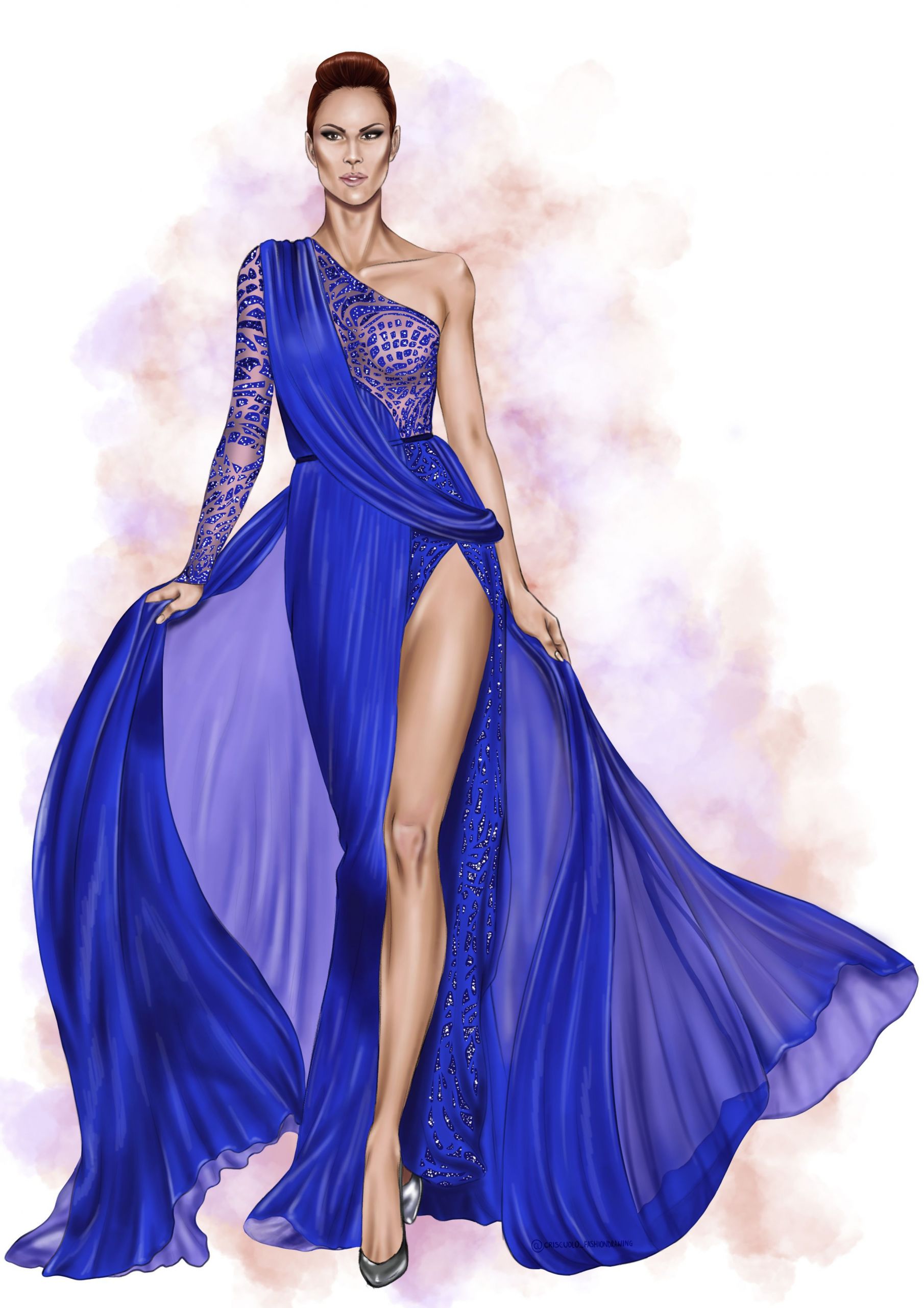 Fashion Dress Illustration New Fashion Illustration Of This Wonderful Dress by Zuhair Murad Sketching