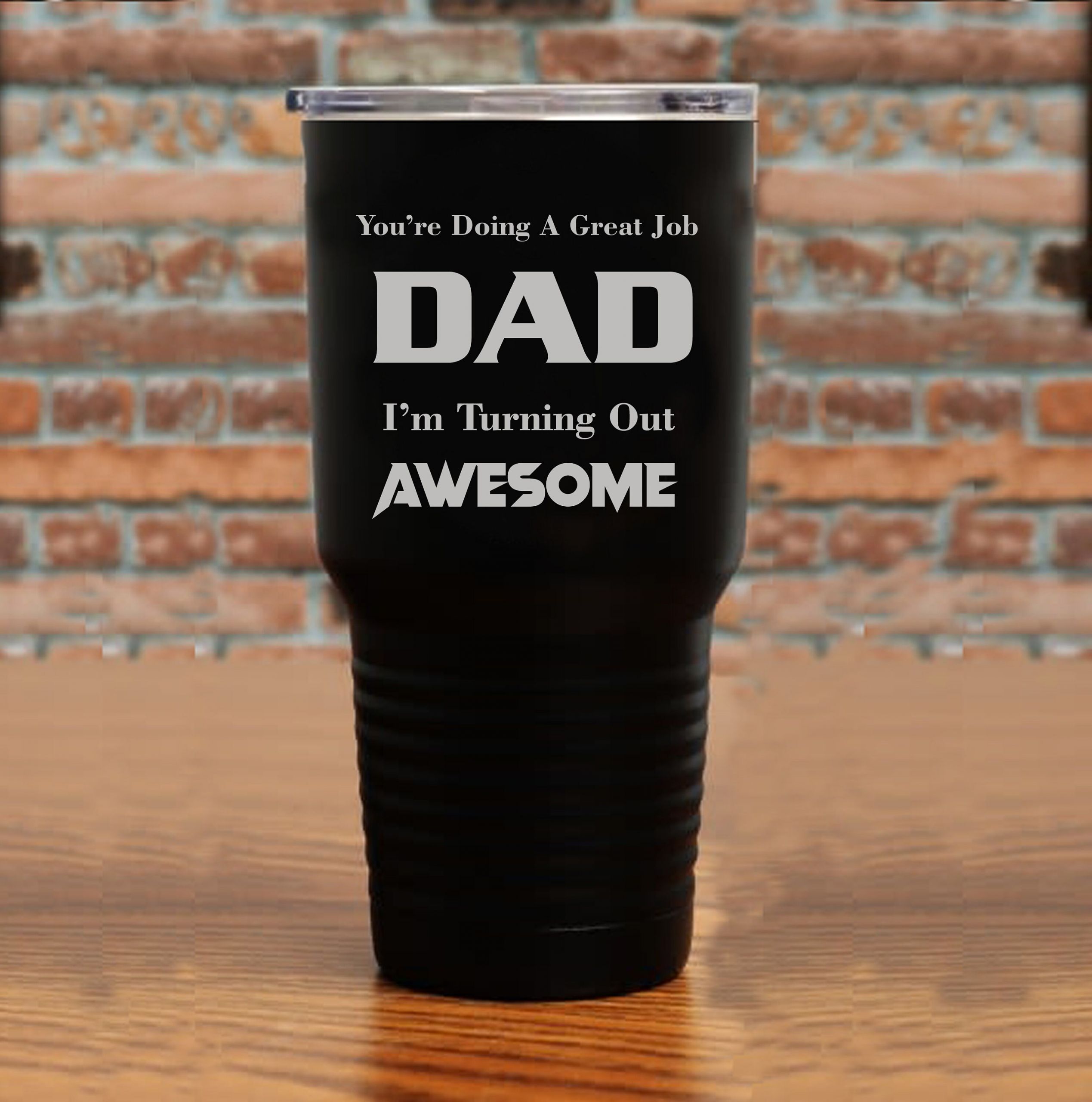 Fathers Day Cup Awesome Custom Fathers Day Cup Awesome Dad Great Job Custom Engraved