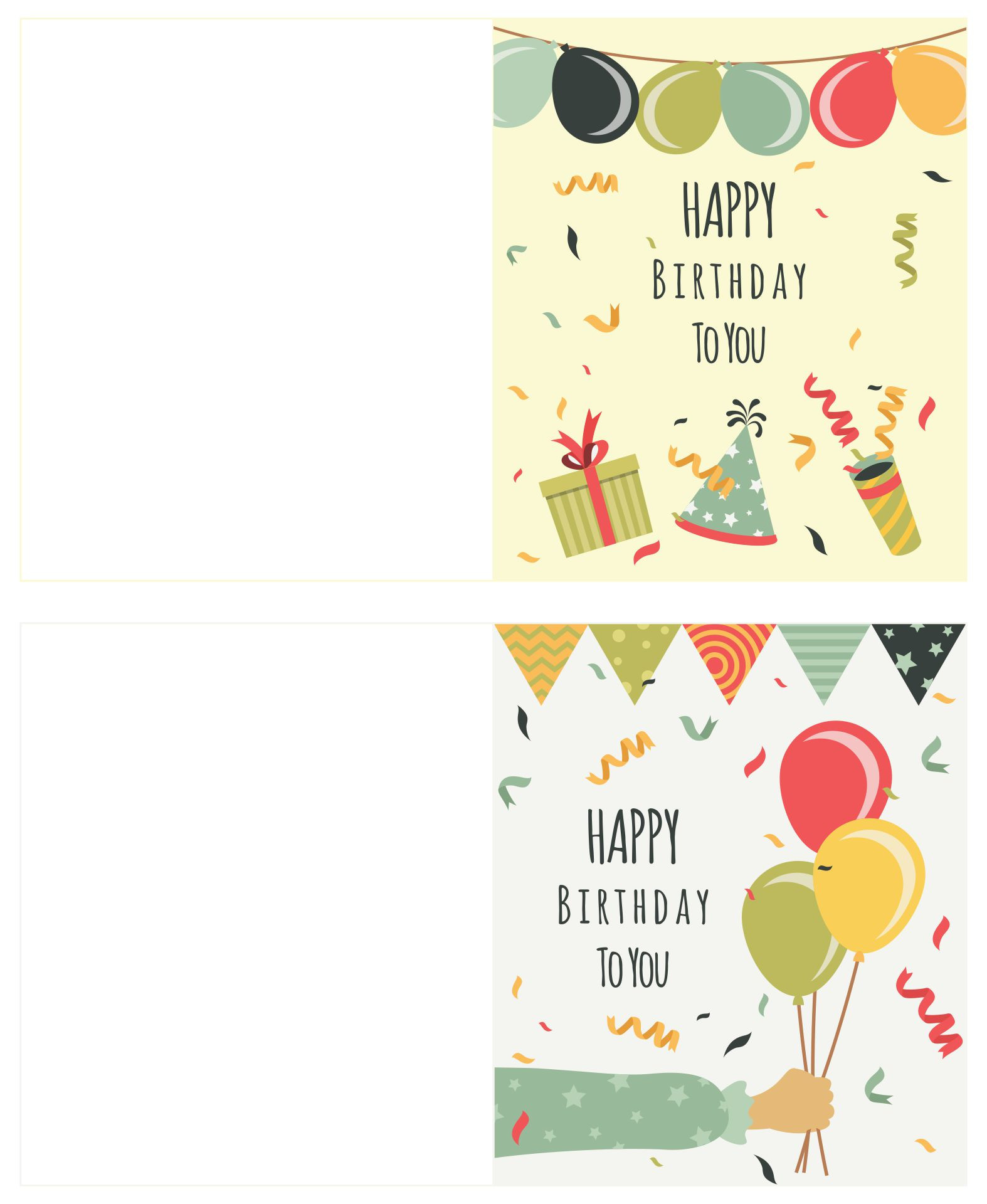 Foldable Birthday Card Printable Inspirational Folding Birthday Cards 10 Free Pdf Printables