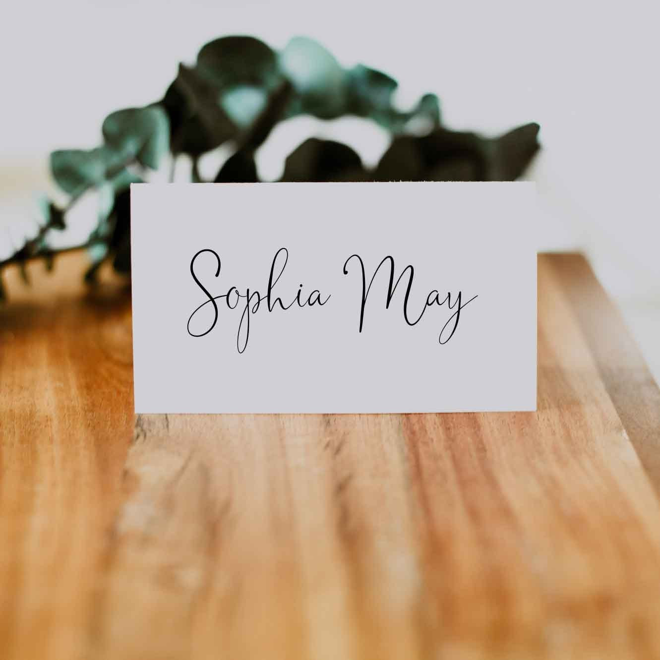 Folded Name Card Template Lovely Editable Pdf Folded Name Cards Printable Wedding Name Place Etsy