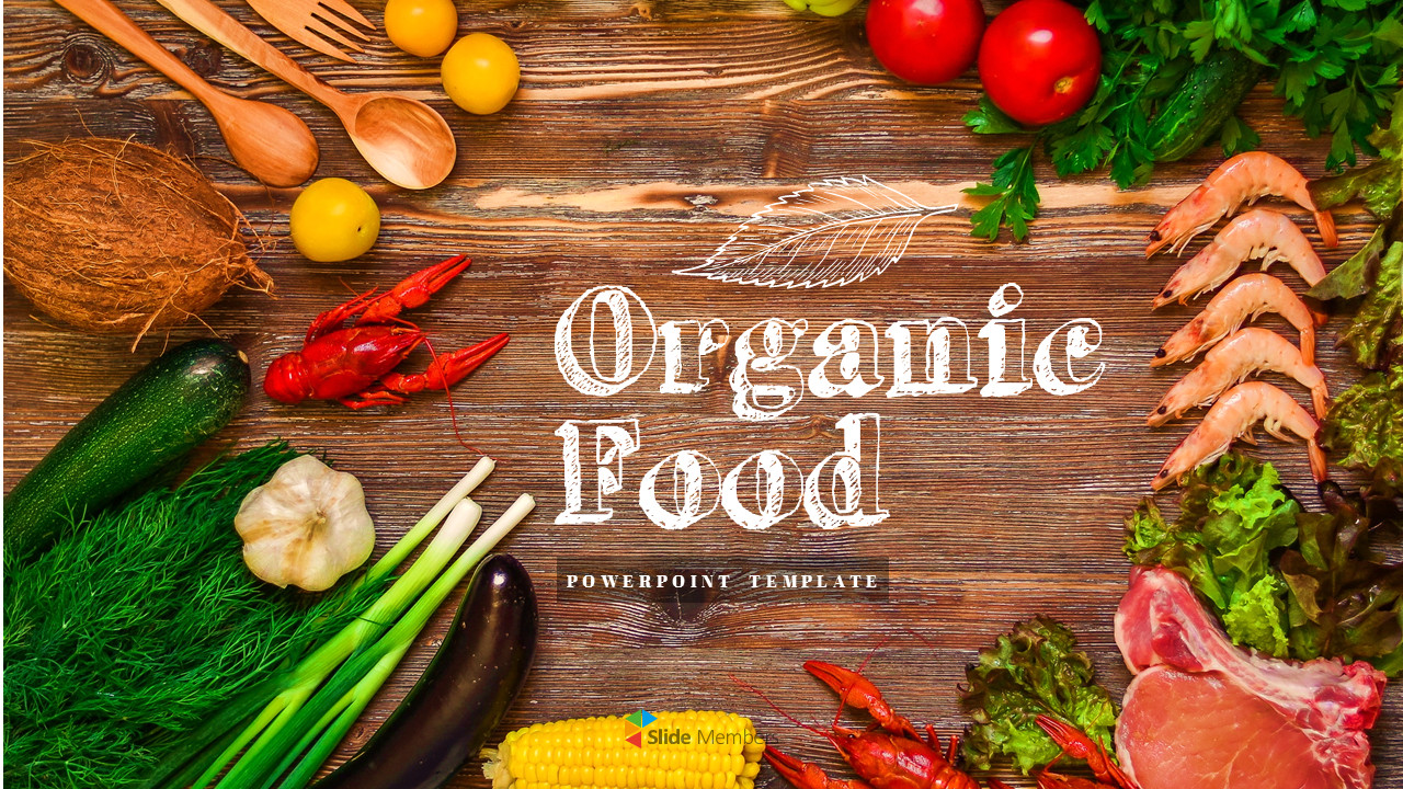 Food Ppt Template Elegant organic Food Simple Powerpoint Template Design