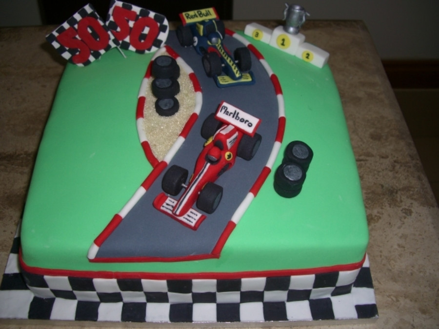 Formula One Cake Ideas Beautiful formula 1 Racing Car Cake Cakecentral