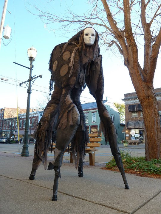 Four Legged Halloween Costume Beautiful Fantastically Creepy Stilt Spirit Costume Allows the Wearer to Walk