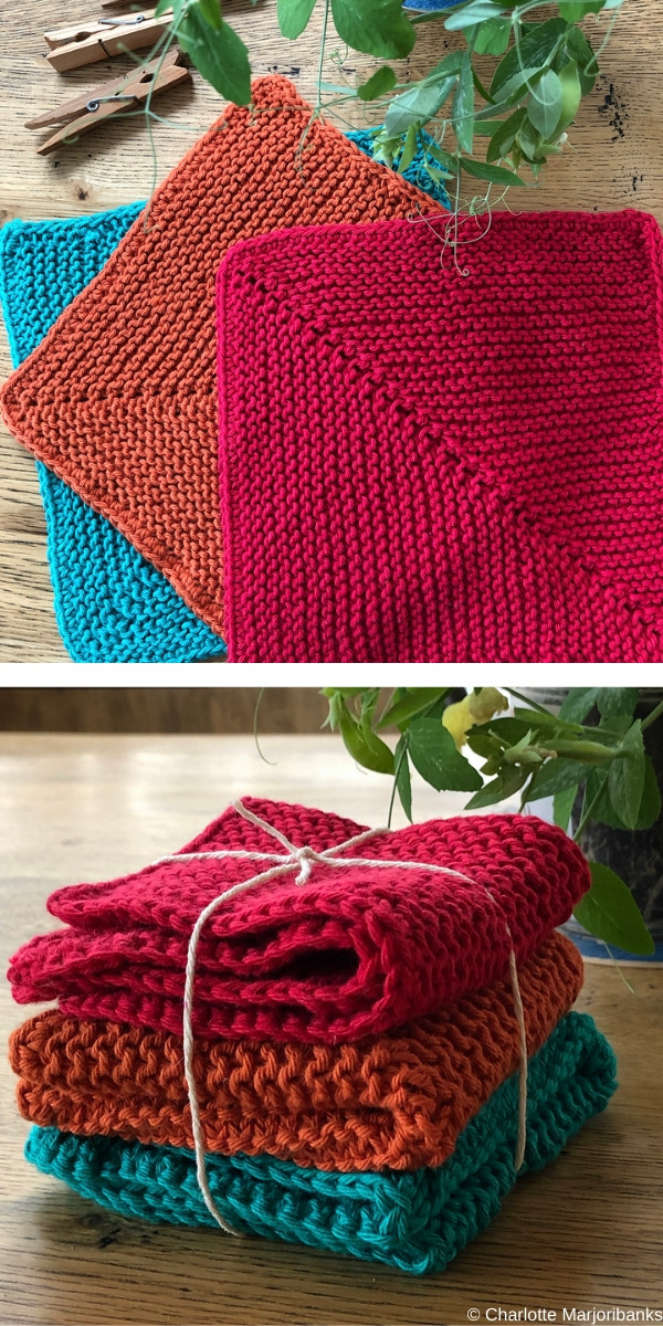 Free Dishcloth Knitting Patterns Elegant Colorful Dishcloths Free Knitting Patterns