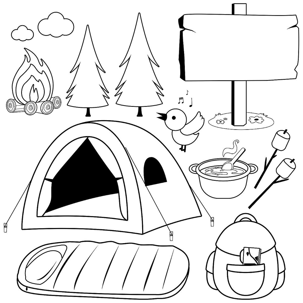 Free Printable Camping Coloring Pages Fresh Camping Coloring Pages for Families Fun &amp; Free Printable Coloring