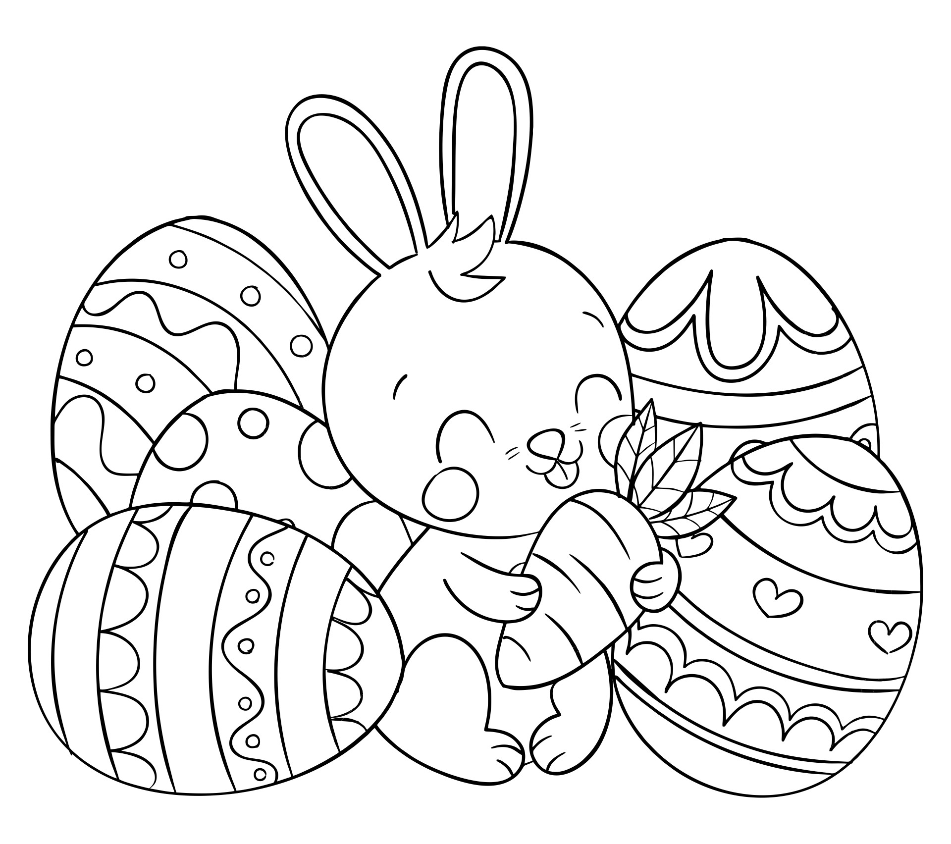 Free Printable Easter Pictures to Color Lovely Detailed Easter Egg Coloring Pages