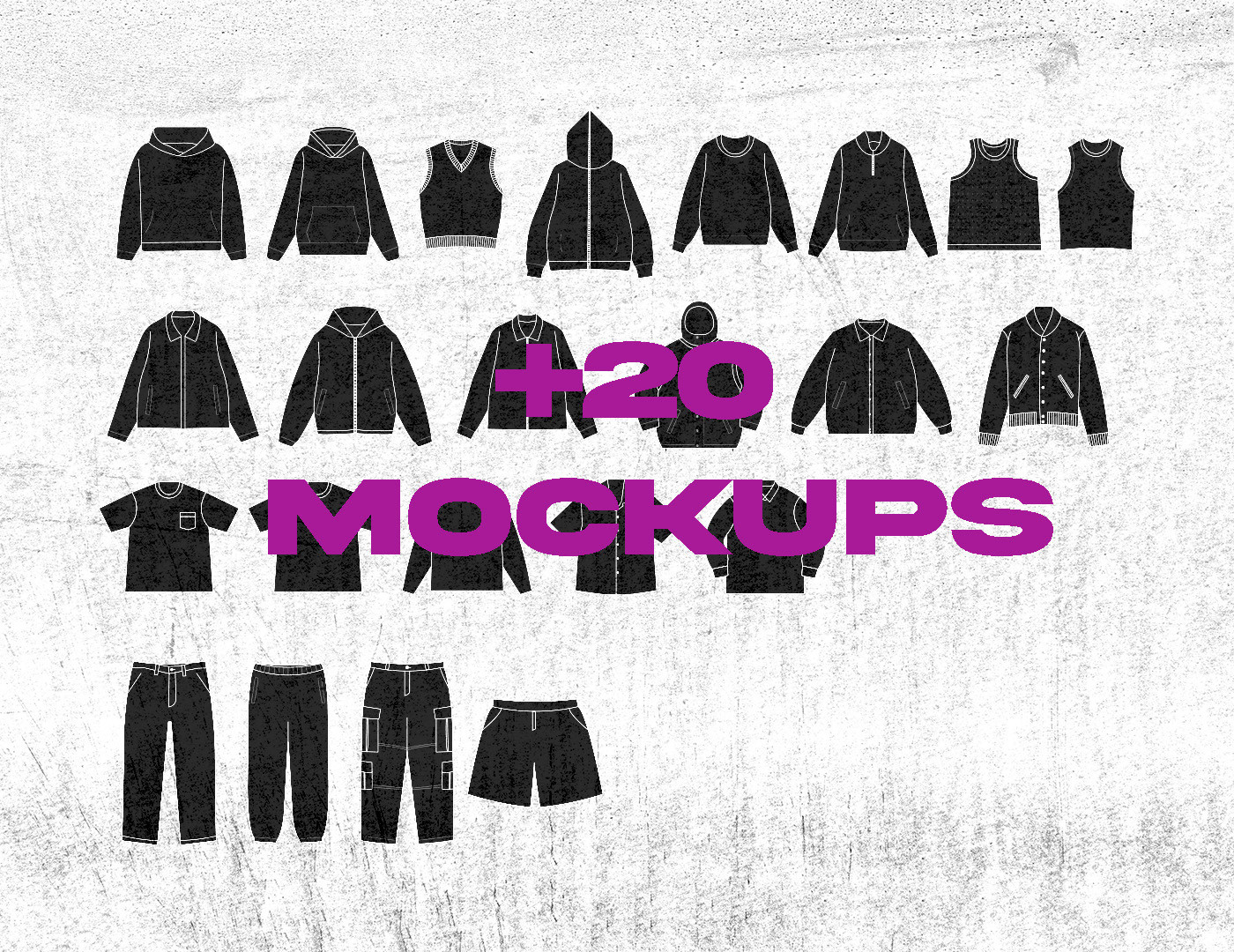 Free Vector Mockup New Free Vector Mockup Pack for Clothing Brand Behance