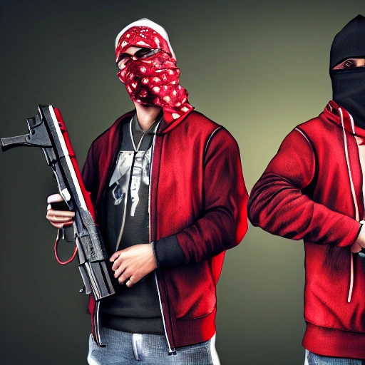 Gang Wallpaper 4k Luxury Hyper Realistic 4k Wallpaper Of Two Blood Gang Members with Red