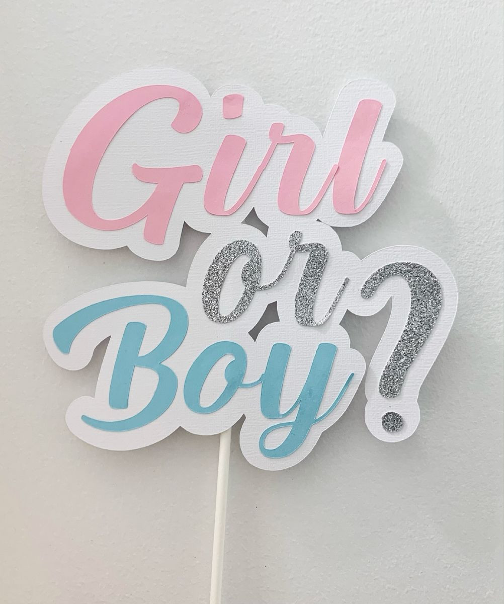 Gender Reveal Cake toppers Unique Gender Reveal Cake topper Boy or Girl Cake topper Pink and Etsy – Artofit