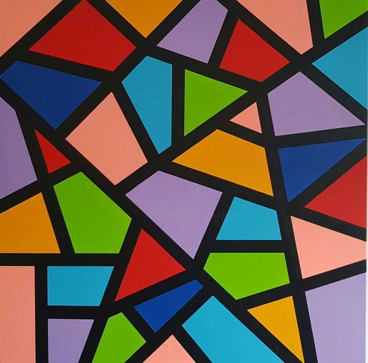 Geometric Abstract Art Awesome Geometric Abstract Painting Painting by Ana Von Laff