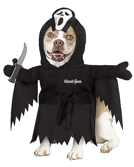 Ghostface Dog Costume Awesome Ghost Face Pet Costume Spirithalloween