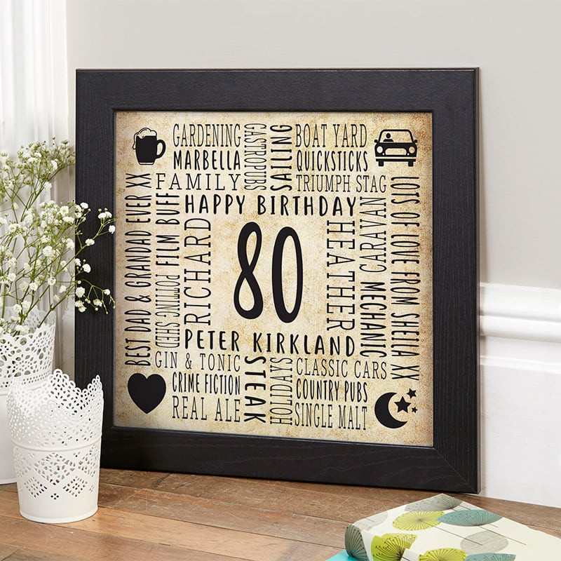 Gift for 80th Birthday Male Fresh 80th Birthday Personalized Gifts for Men