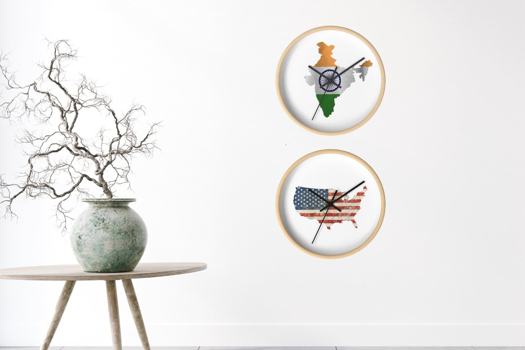 Gifts for International Colleagues Awesome International Wall Clock Series Map Clock Usa India Bangladesh