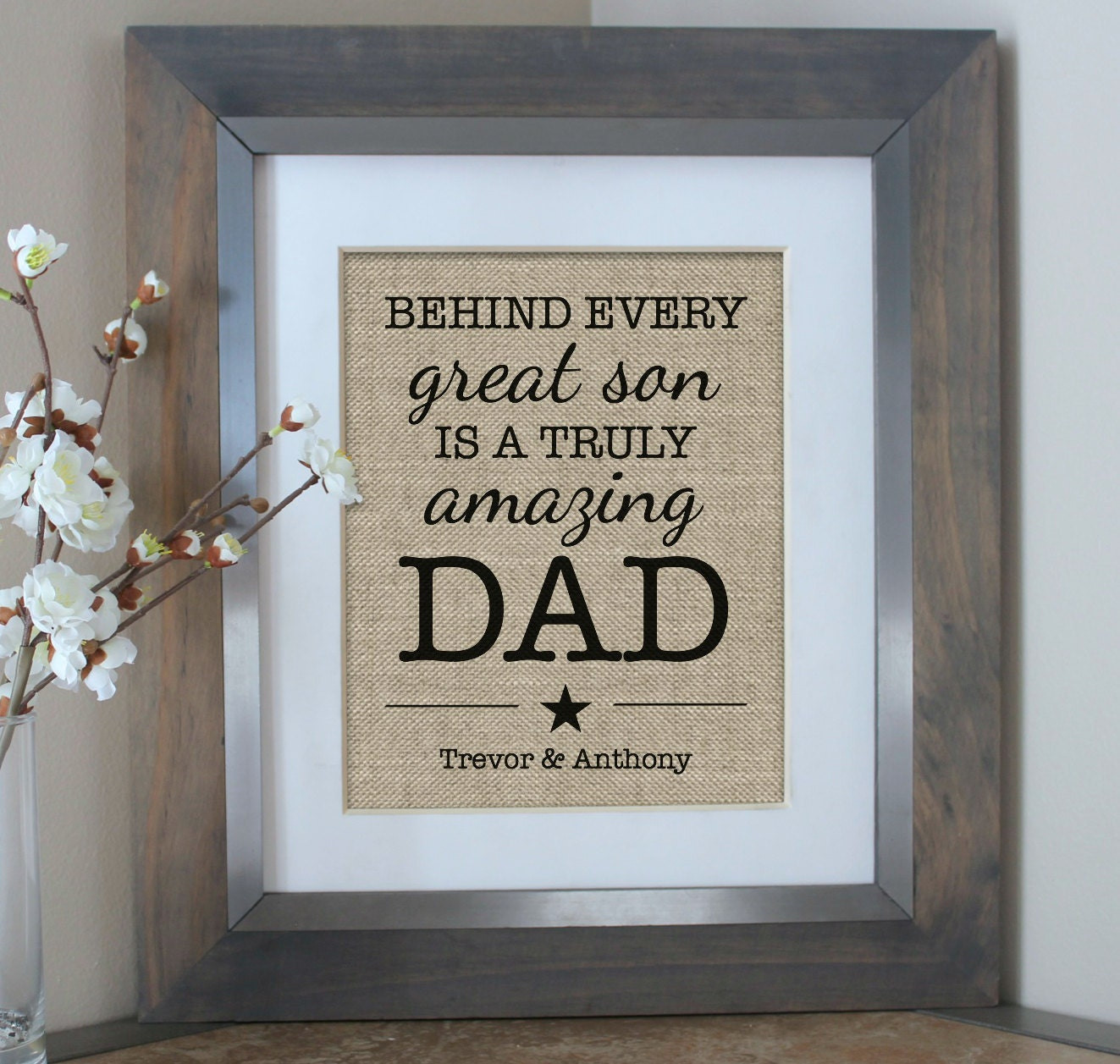 Gifts From son to Dad Beautiful Father S Day Gift From son Personalized Gift by Emmaandthebean