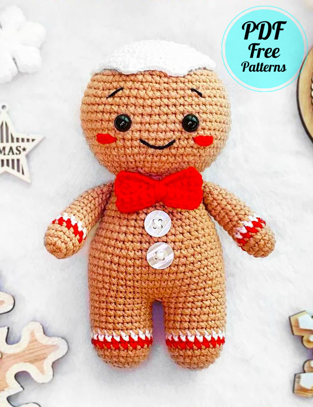 Gingerbread Man Crochet Pattern Inspirational Easy Gingerbread Man for Chirstmas Crochet Pdf Pattern Amigurumiday