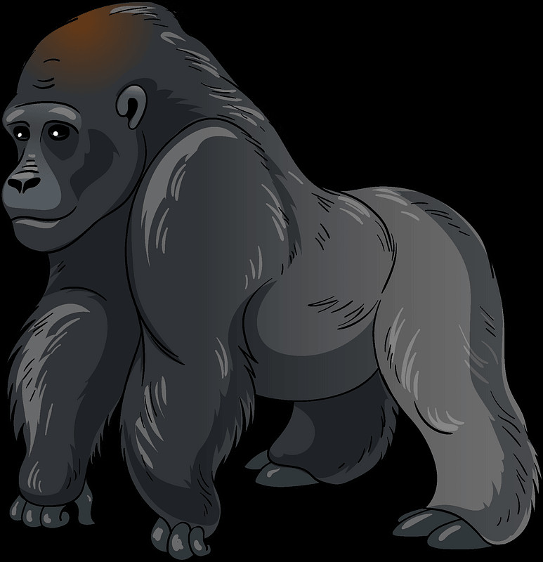 Gorilla Clip Art Luxury Gorilla Clipart Cute Free