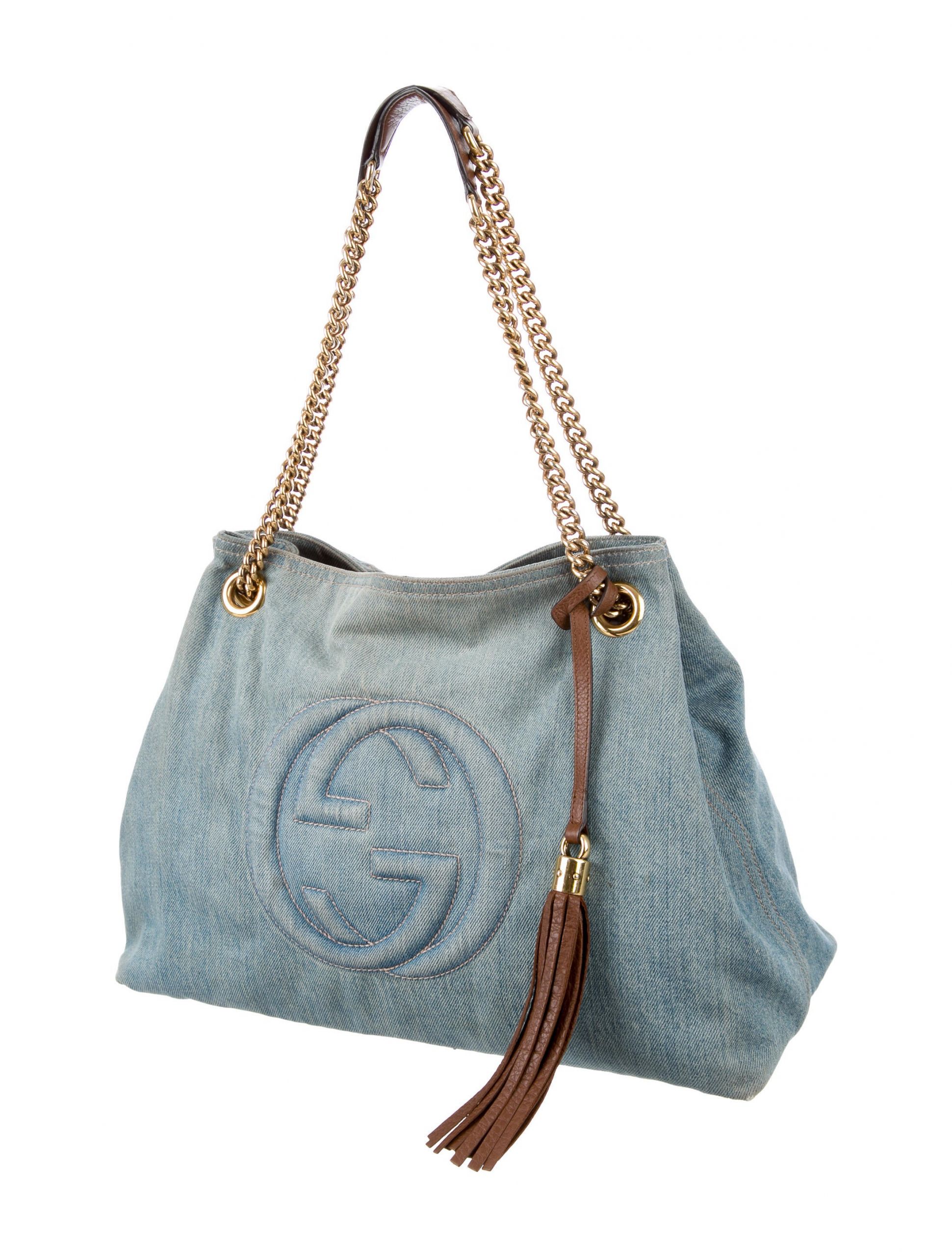 Gucci Denim Bag Fresh Gucci Medium Denim soho Bag Handbags Guc