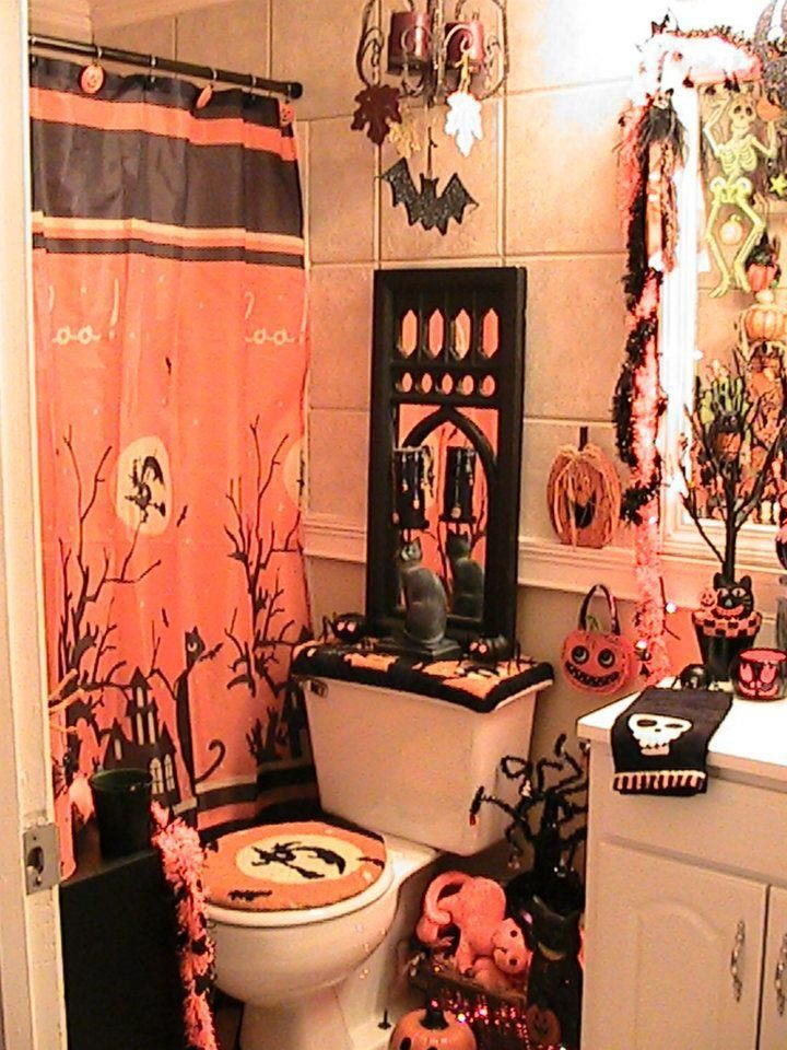 Halloween Bathroom Decor Sets Lovely Halloween Bathroom Set