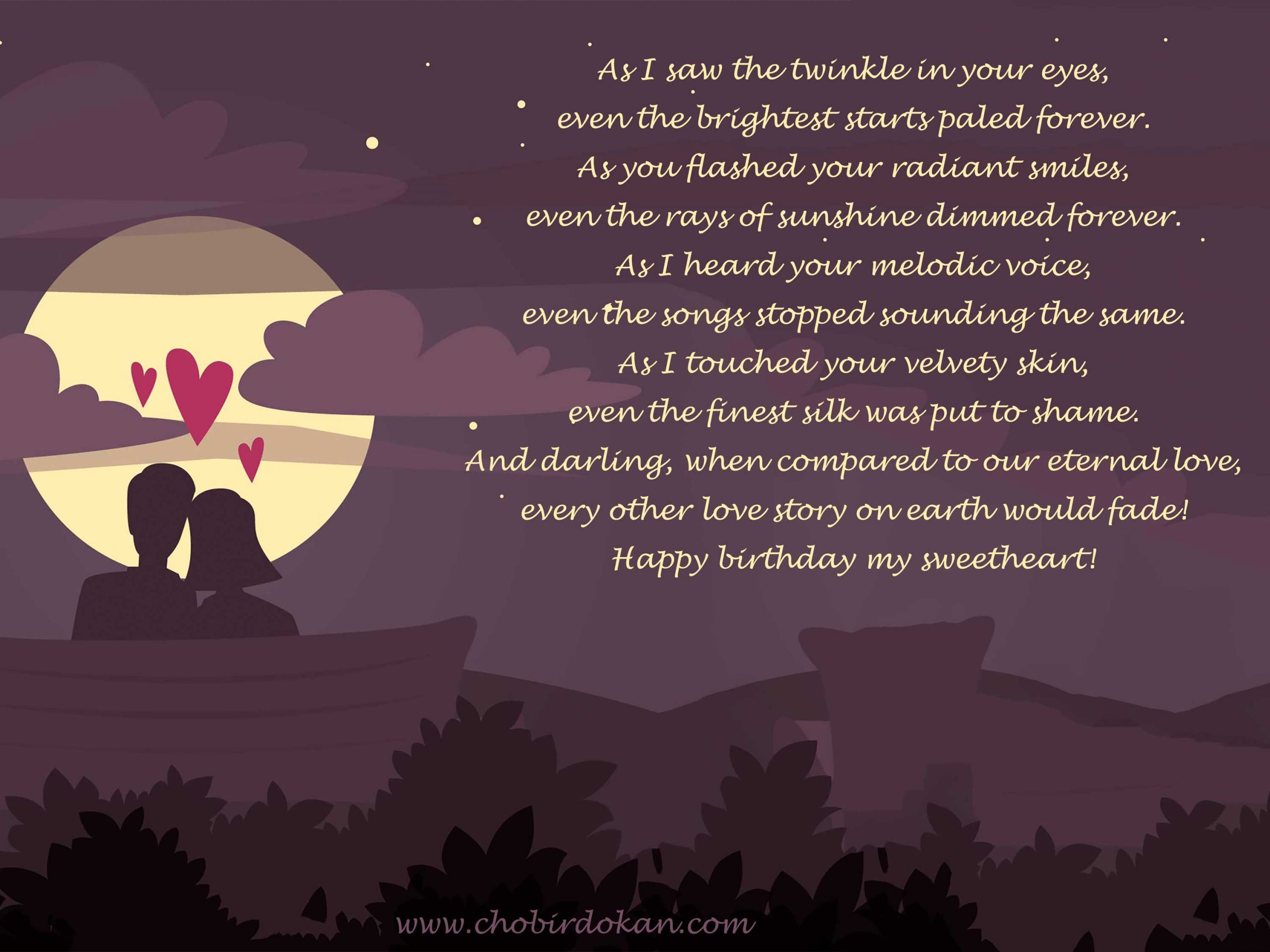 Happy Birthday Poem to Her Unique Romantic Happy Birthday Poems for Her for Girlfriend or Wife Poems