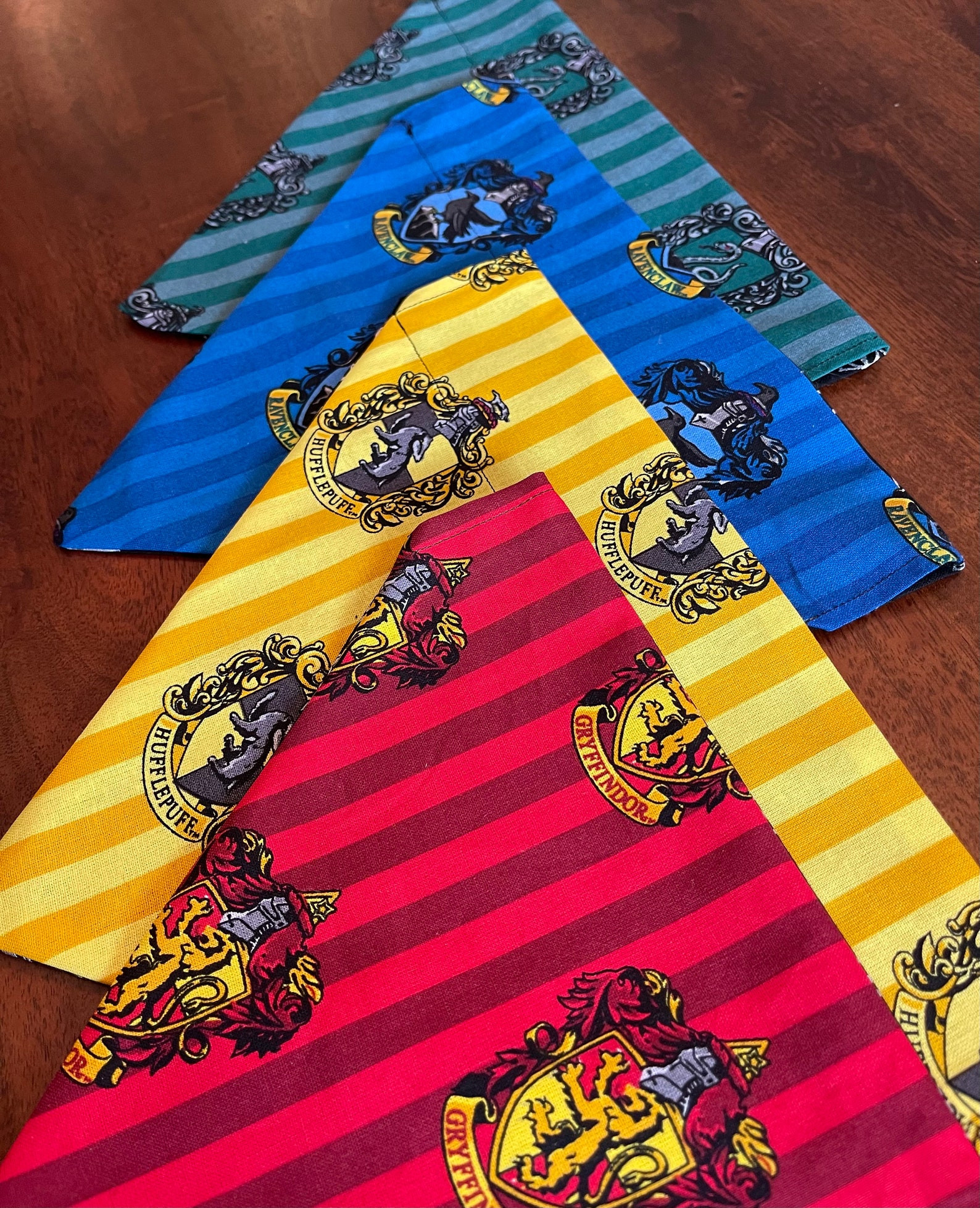 Harry Potter Dog Bandana New Reversible Harry Potter Dog Bandana Over the Collar