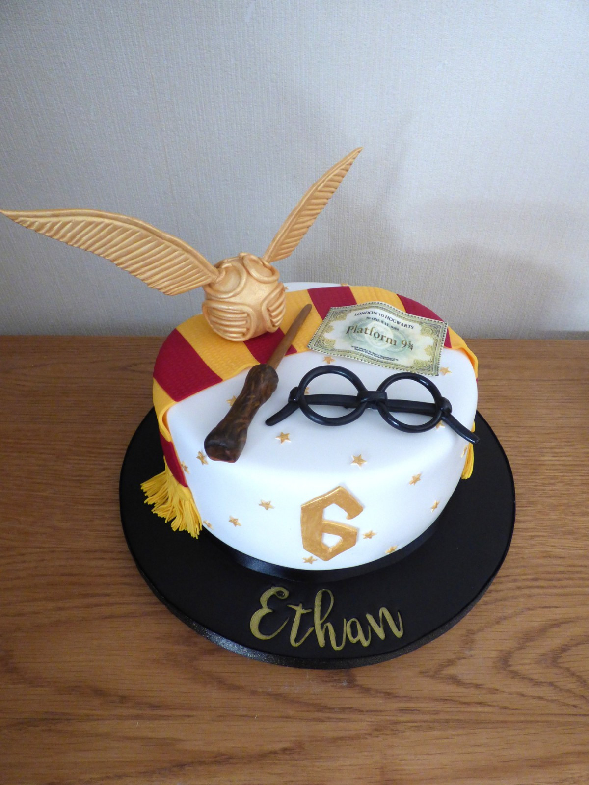 Harry Potter theme Birthday Cake Inspirational Simple Harry Potter themed Birthday Cake