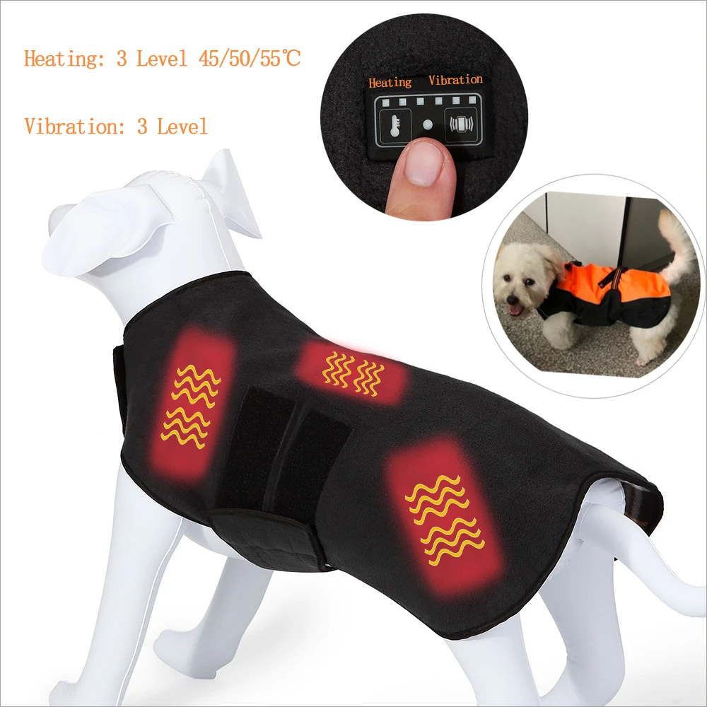 Heated Dog Clothes Lovely 7 4v 5v Electric Winter Warm Fleece Battery Powered Heated Dog Jacket