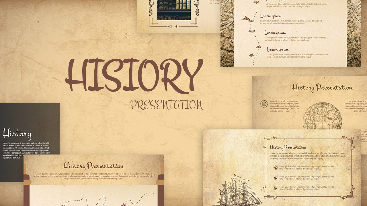 History Slide Templates Beautiful Free History Powerpoint Template and Google Slides