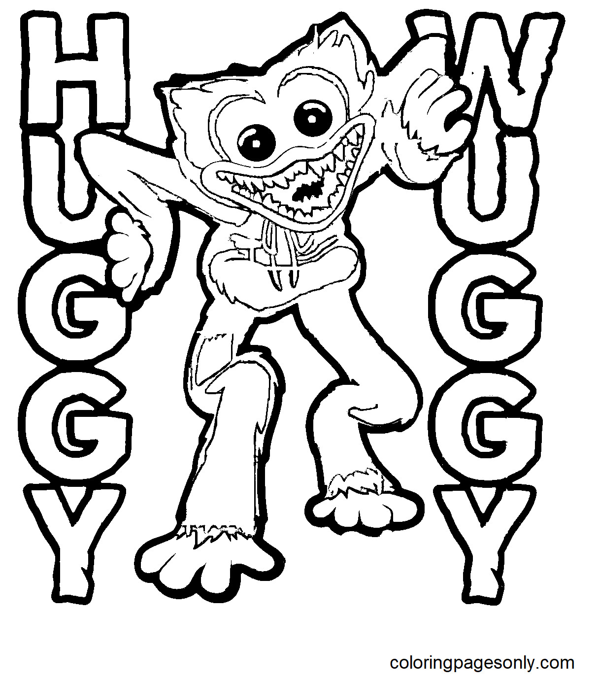 Huggy Wuggy Colouring Pages Unique Free Printable Huggy Wuggy Coloring Pages