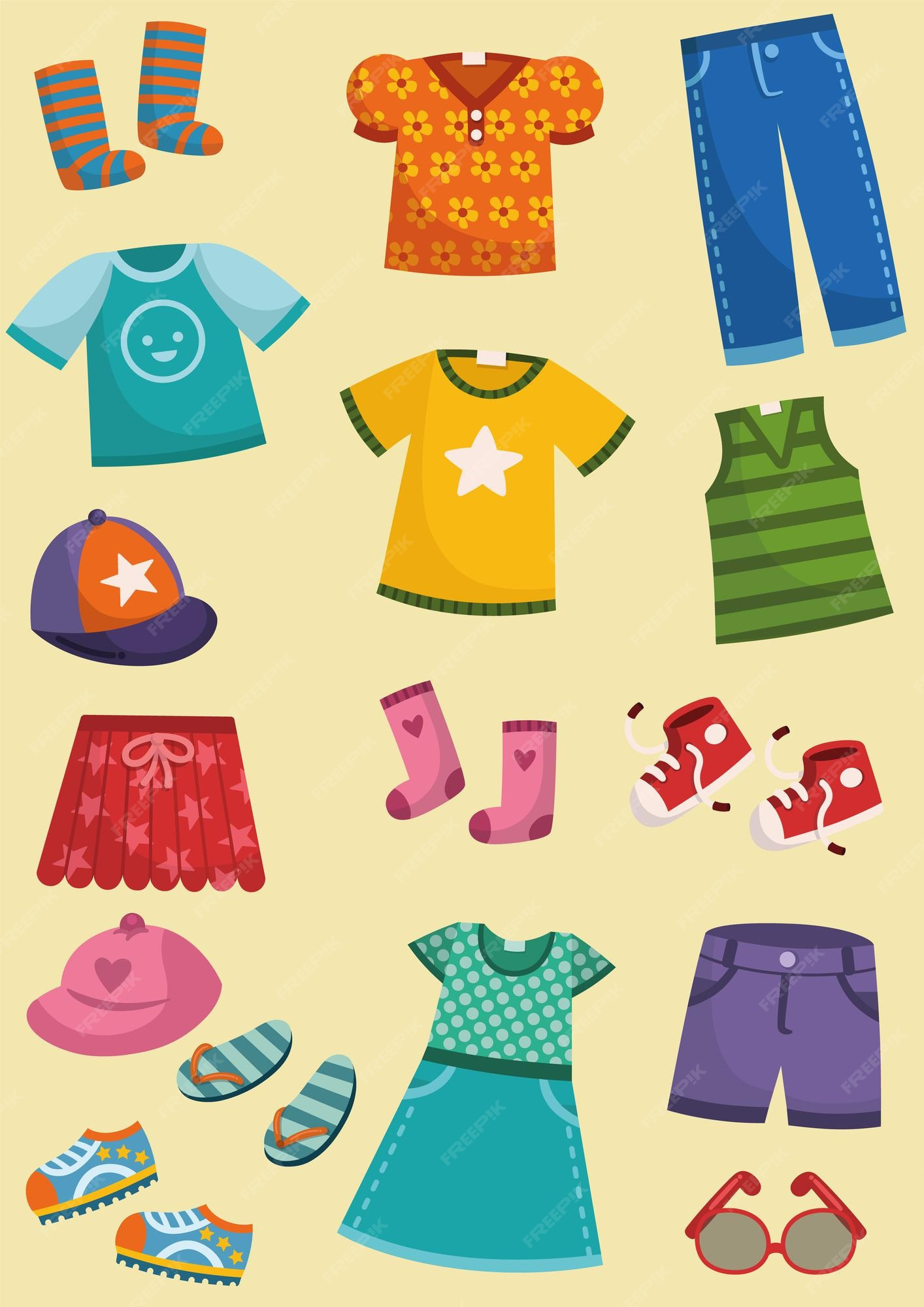 Illustration Of Clothes Lovely Premium Vector