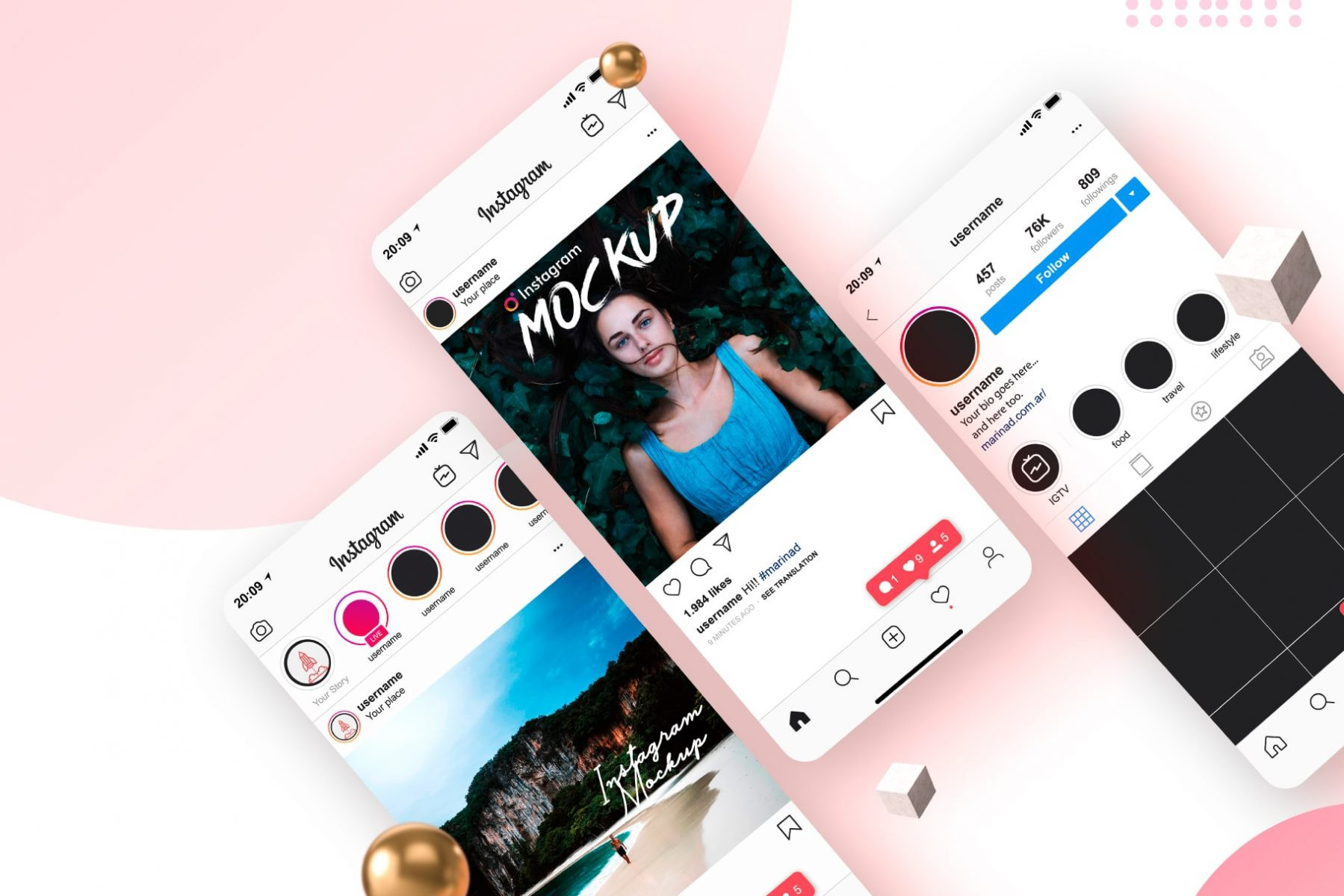 Instagram Mockup Free Elegant 41 Free Instagram Mockup Psd Template Updated 2021 Graphic Cloud