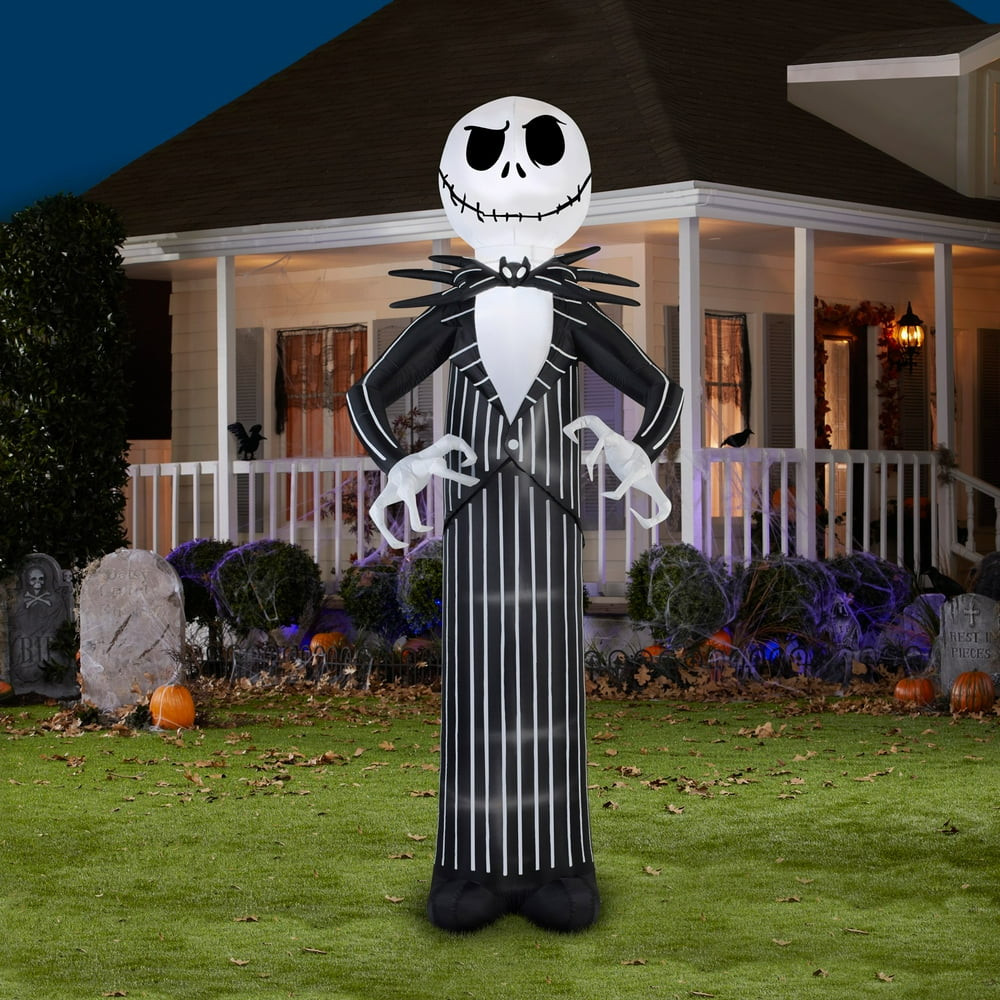 Jack Halloween Decorations Lovely Jack Skellington Giant Airblown Halloween Decoration Walmart