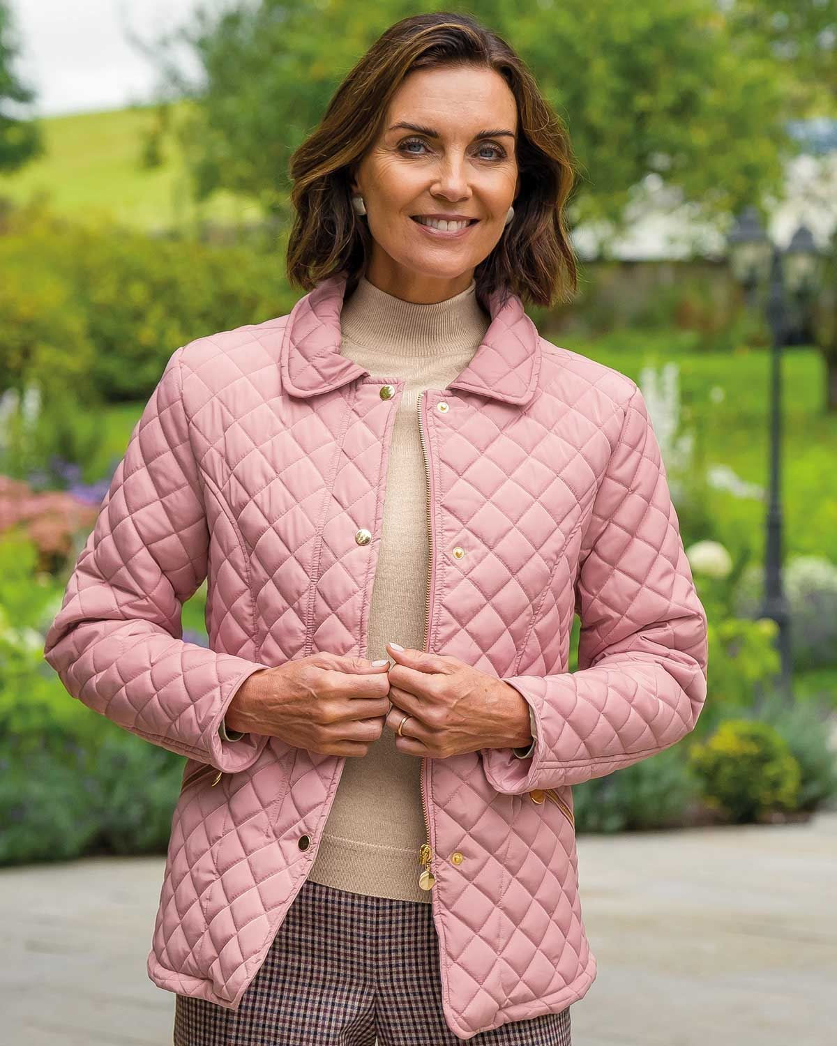 Ladies Quilted Jacket Luxury La S Quilted Jacket with Diamond Quilting Cut From Pure Cotton