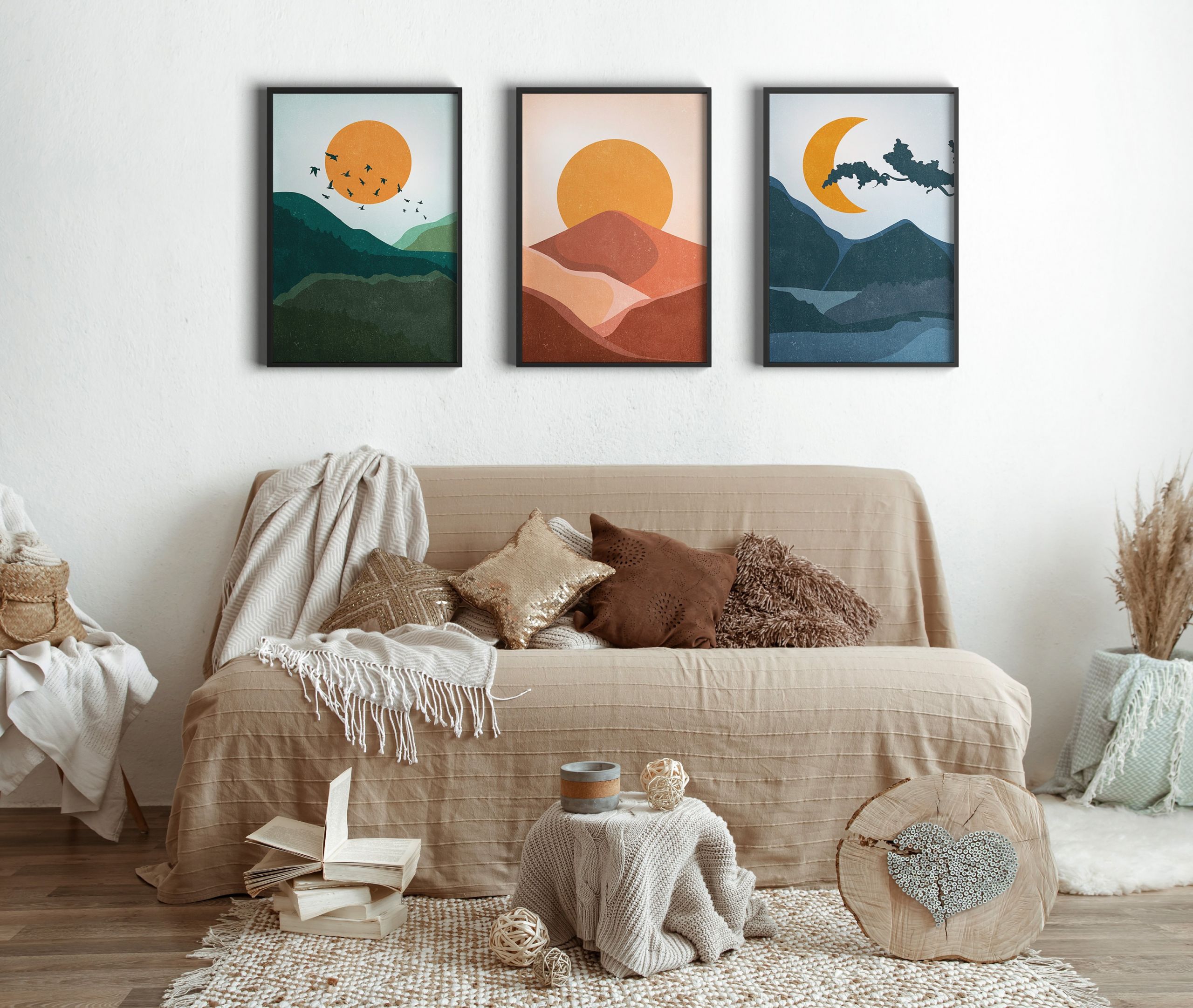 Large Wall Art for Bedroom New Wall Art Prints Set Of 3 Bedroom Wall Decor Natural Landscape