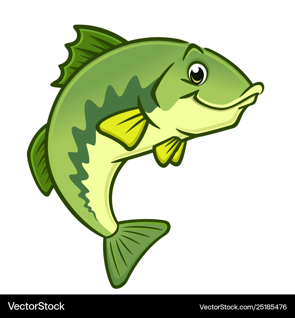 Largemouth Bass Cartoon Fresh Cartoon Largemouth Bass Royalty Free Vector Image